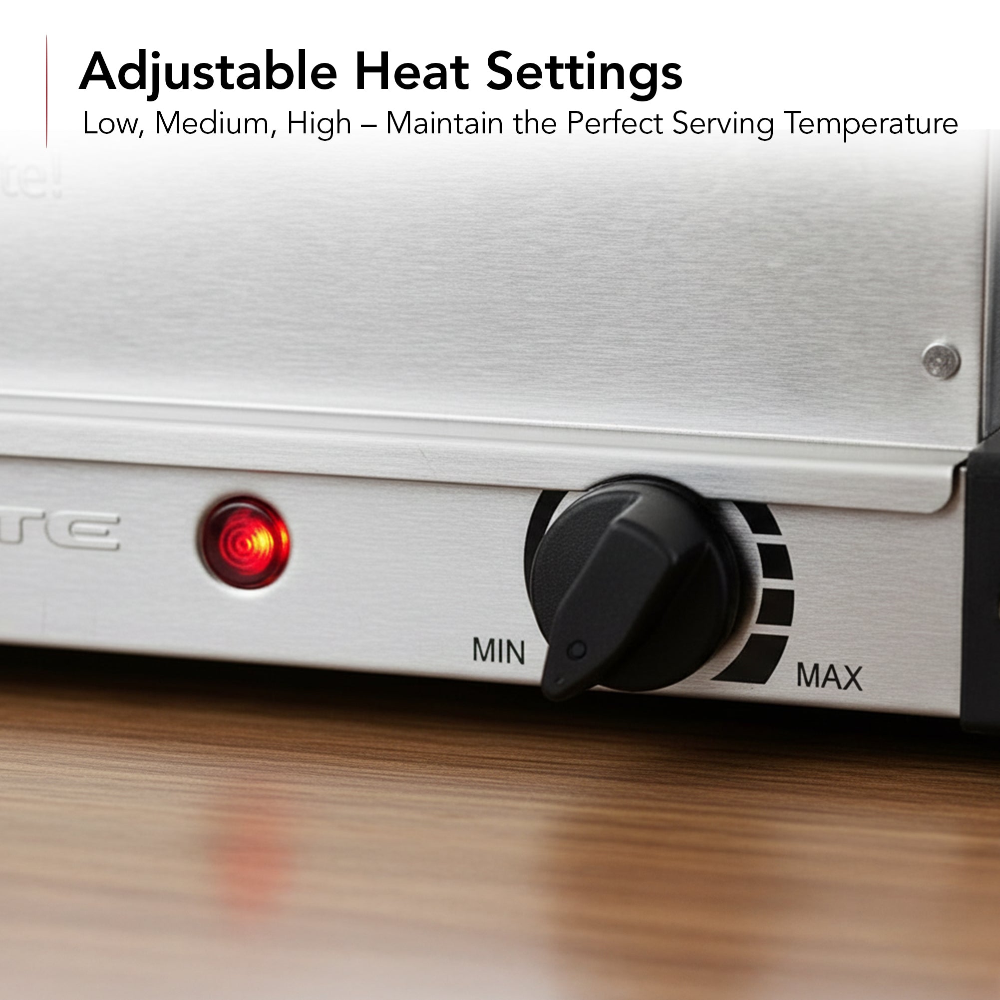 Ovente Electric Buffet Server Tray with Dual Stainless Steel Pans FW152S