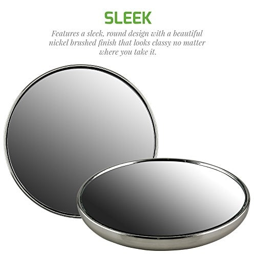 Ovente 3” Magnetic Round Mirror M100BR10x