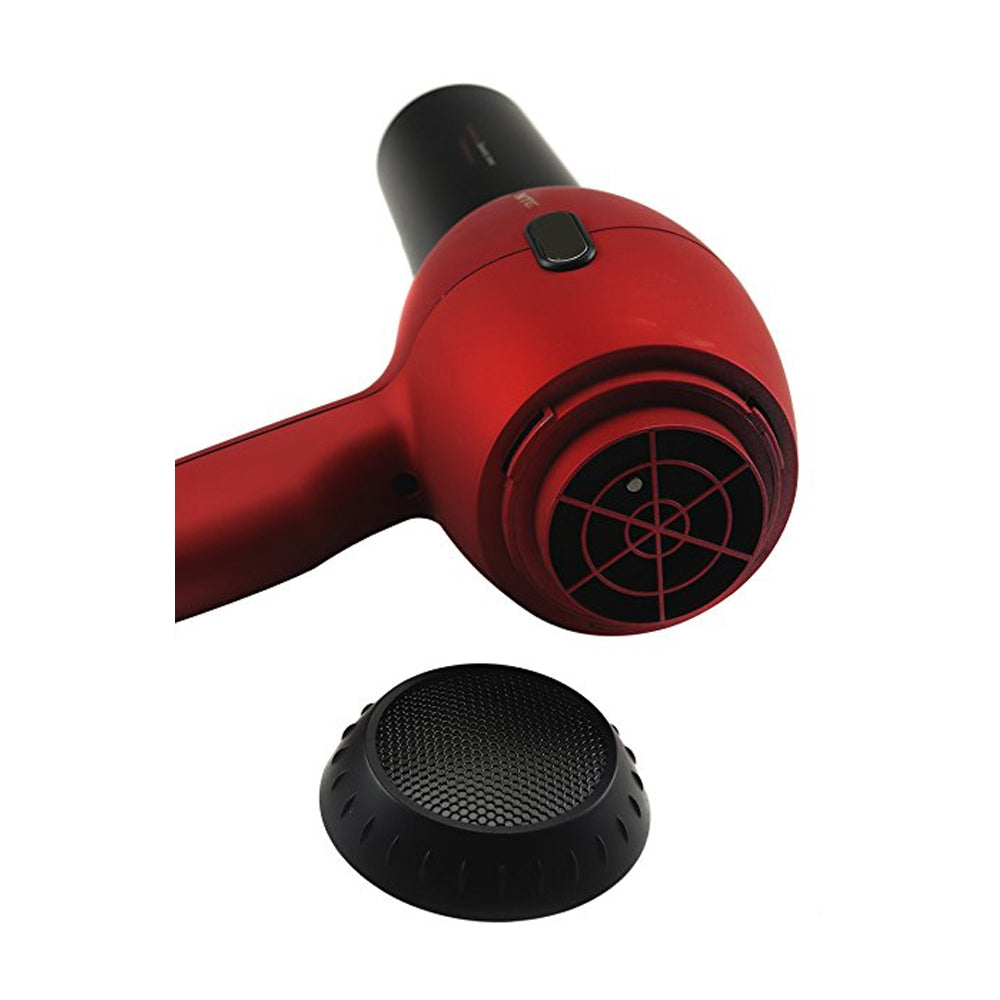 Ovente Ceramic Coated Ionic Tourmaline Hair Dryer with Diffuser and Concentrator Nozzle X3400BR