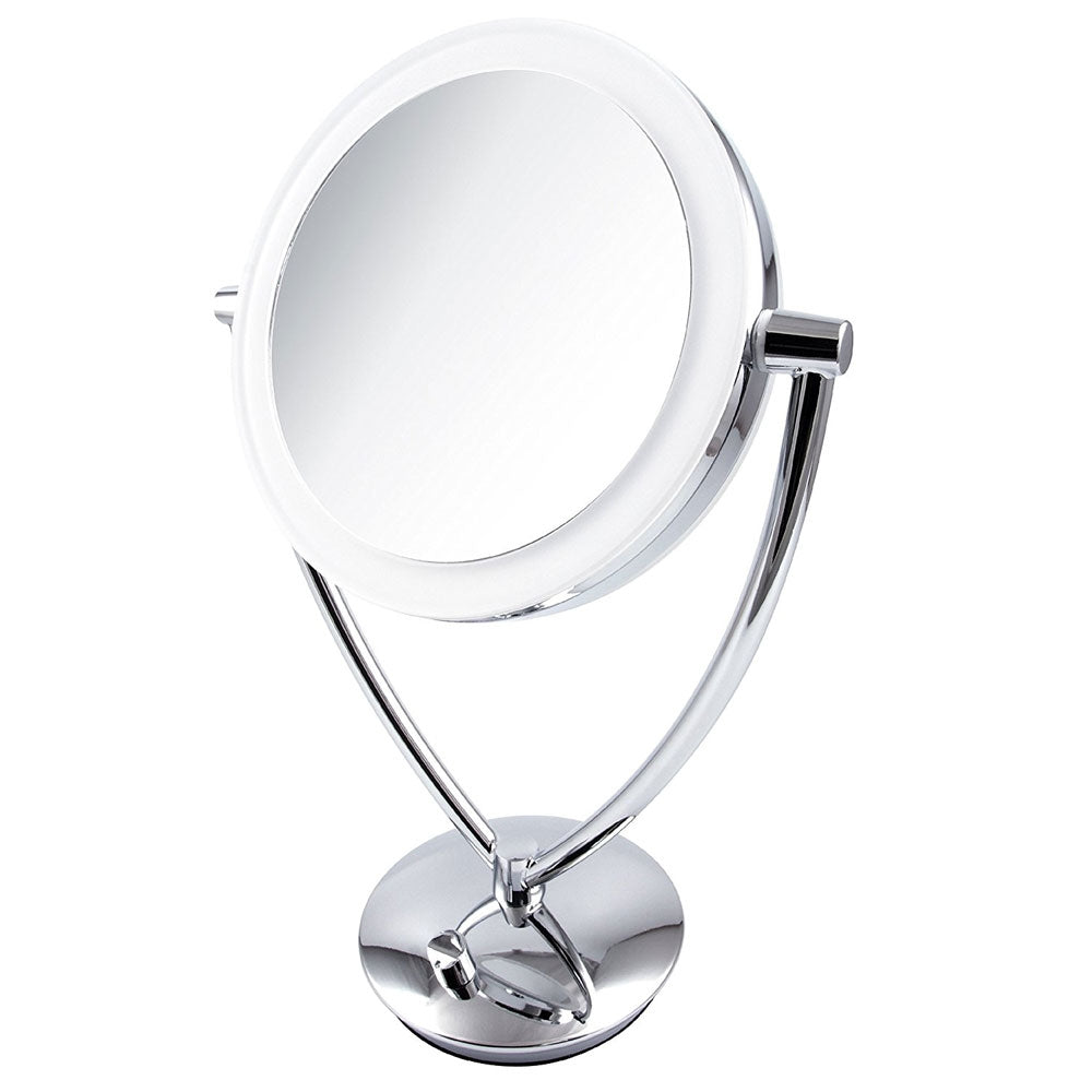 Ovente 7.5” Double Sided Tabletop Vanity Mirror with LED Light MLT75 Series