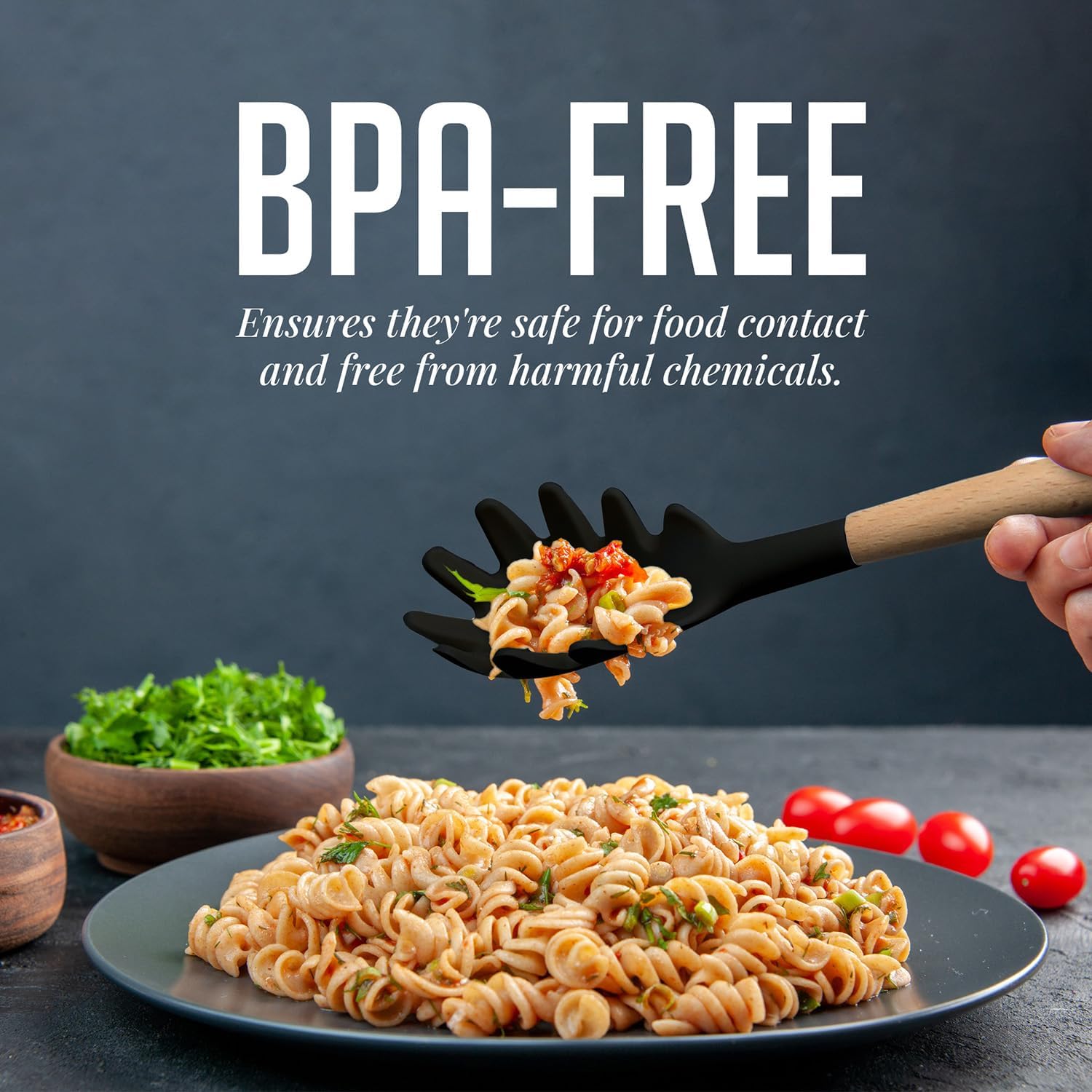 OVENTE Silicone Kitchen Cooking Utensils Set SPS17B