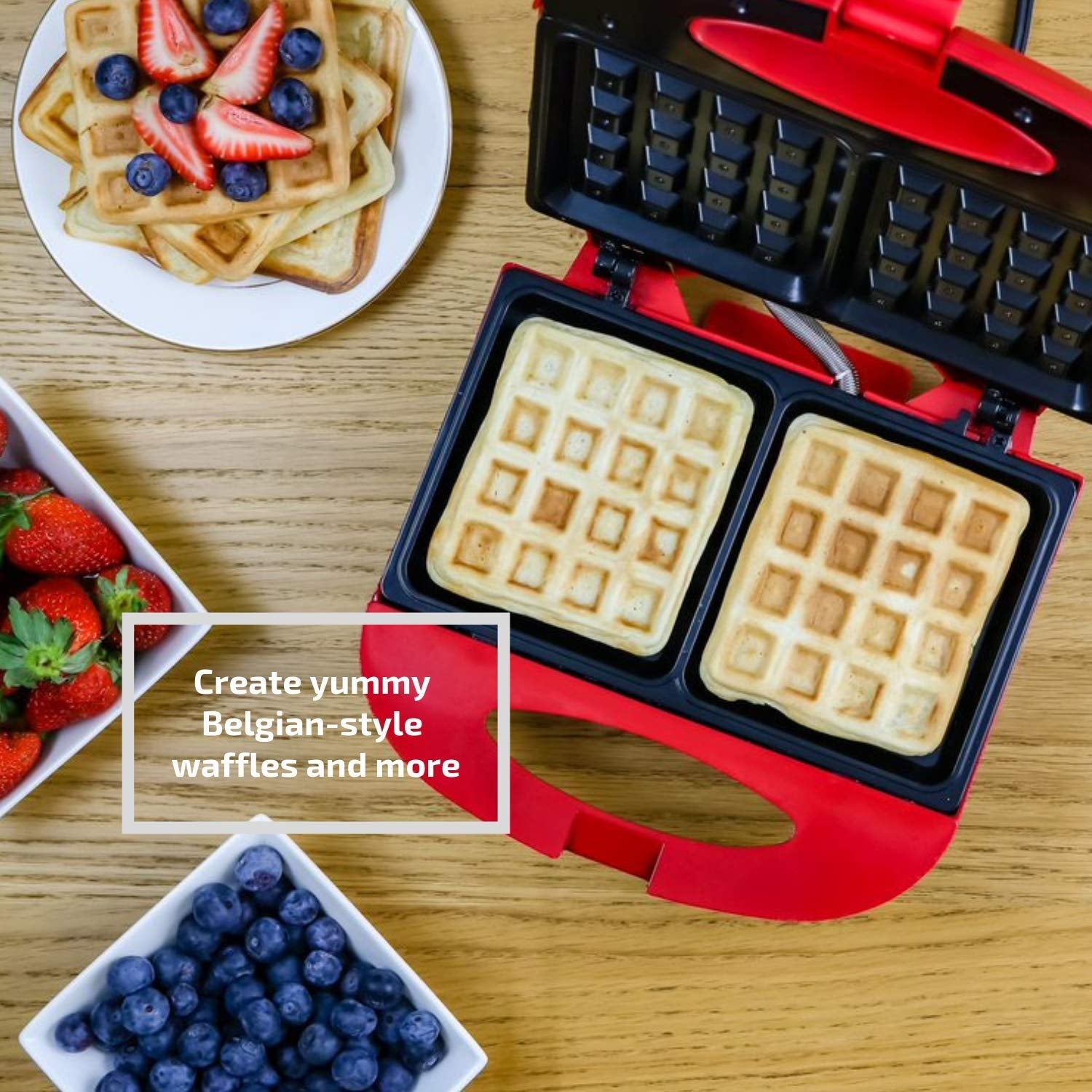 Ovente Electric Waffle Maker WMS602R