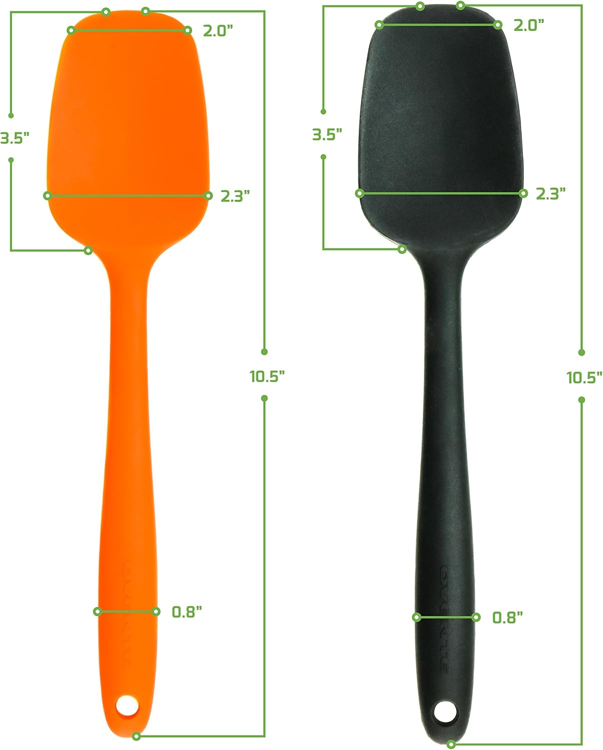 OVENTE Silicone Spatula Set of 5 SP12305LBGOPR