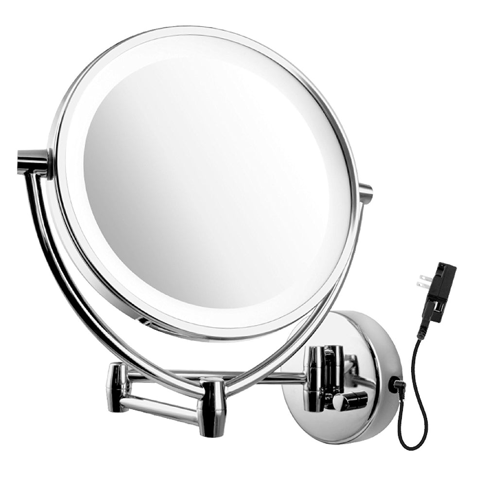 Ovente 9.5” Double Sided Wall-Mounted Vanity Mirror with LED Light MLW45 Series