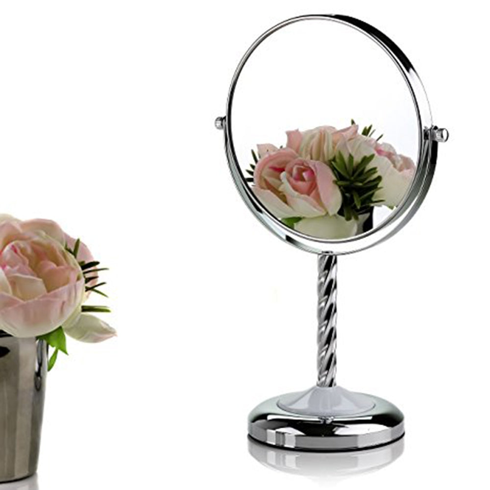 Ovente 7” Double Sided Tabletop Vanity Mirror MNLBT70CH
