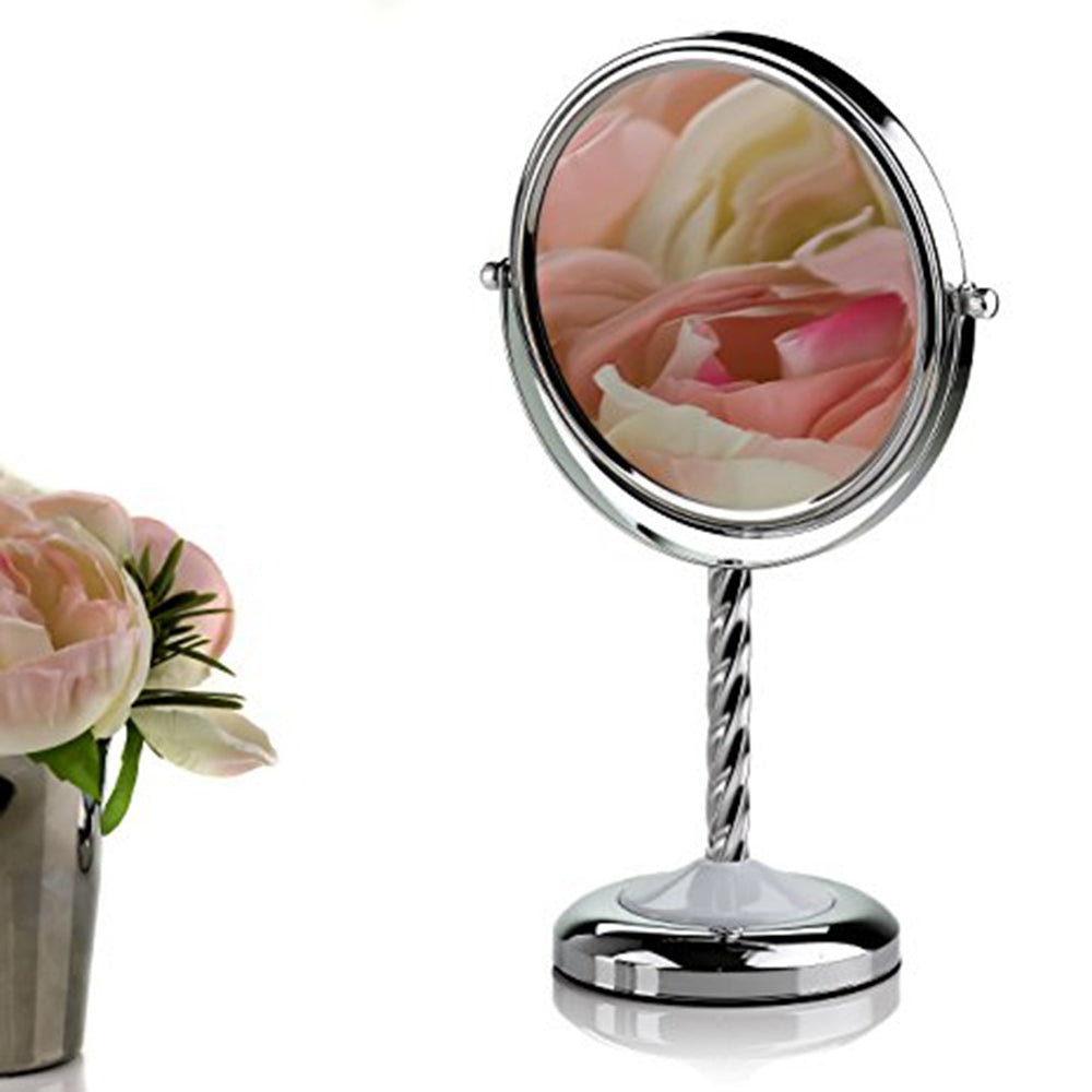 Ovente 7” Double Sided Tabletop Vanity Mirror MNLBT70CH