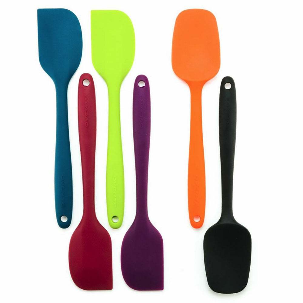 Ovente 6-Piece Stainless Steel Core Silicone Spatula Set SP2006BBLGOPR