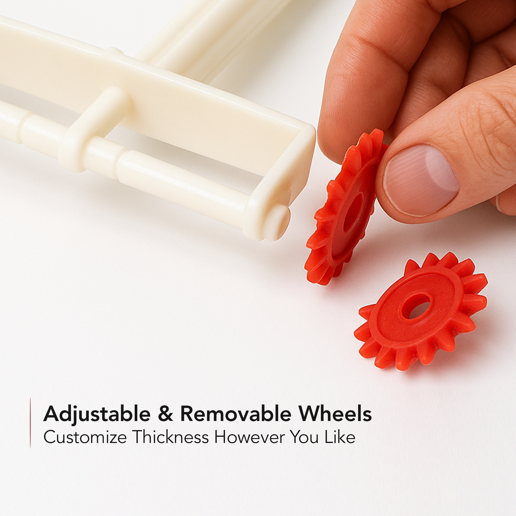 Ovente Three Wheel Pasta Cutter ACPPA7100R