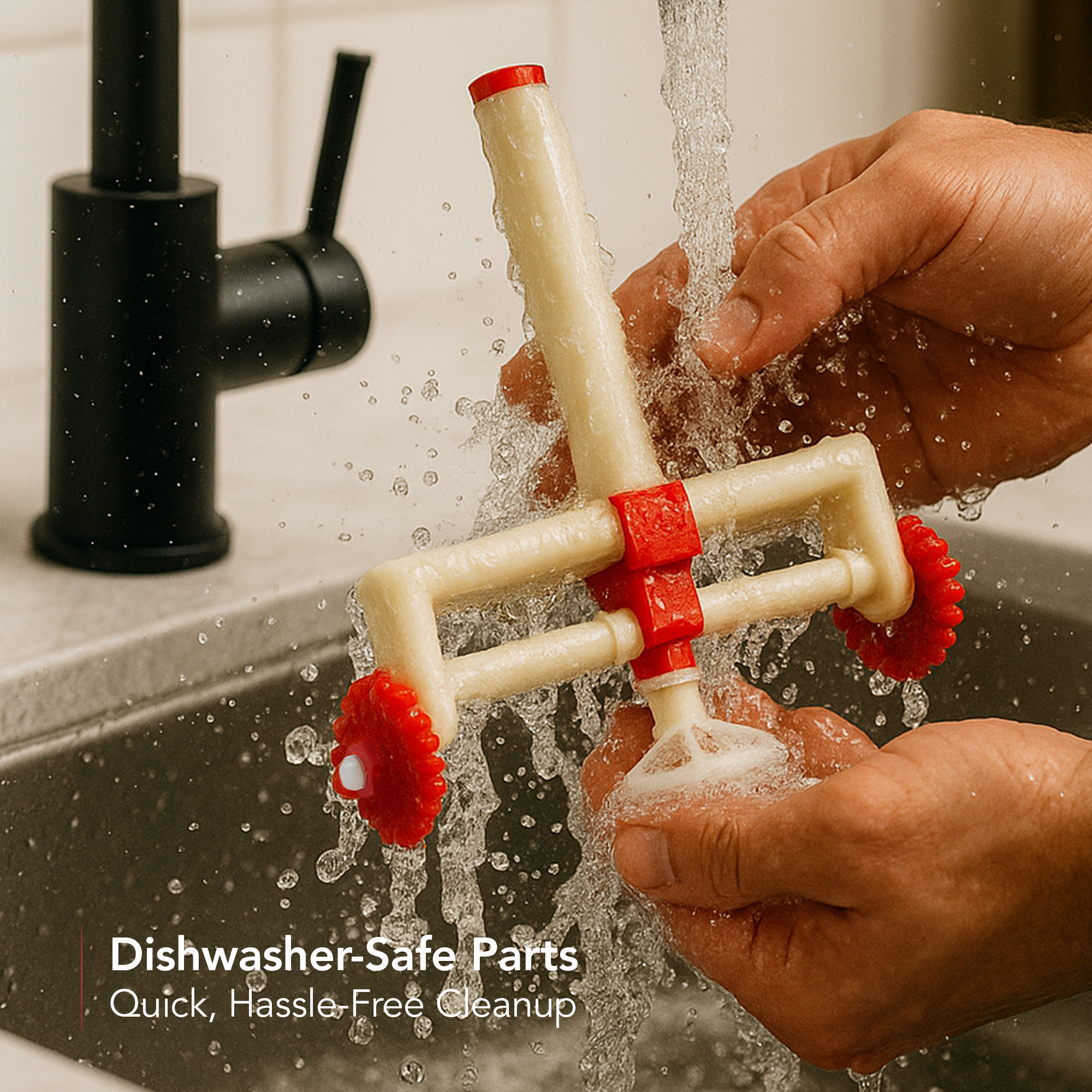 Ovente Three Wheel Pasta Cutter ACPPA7100R