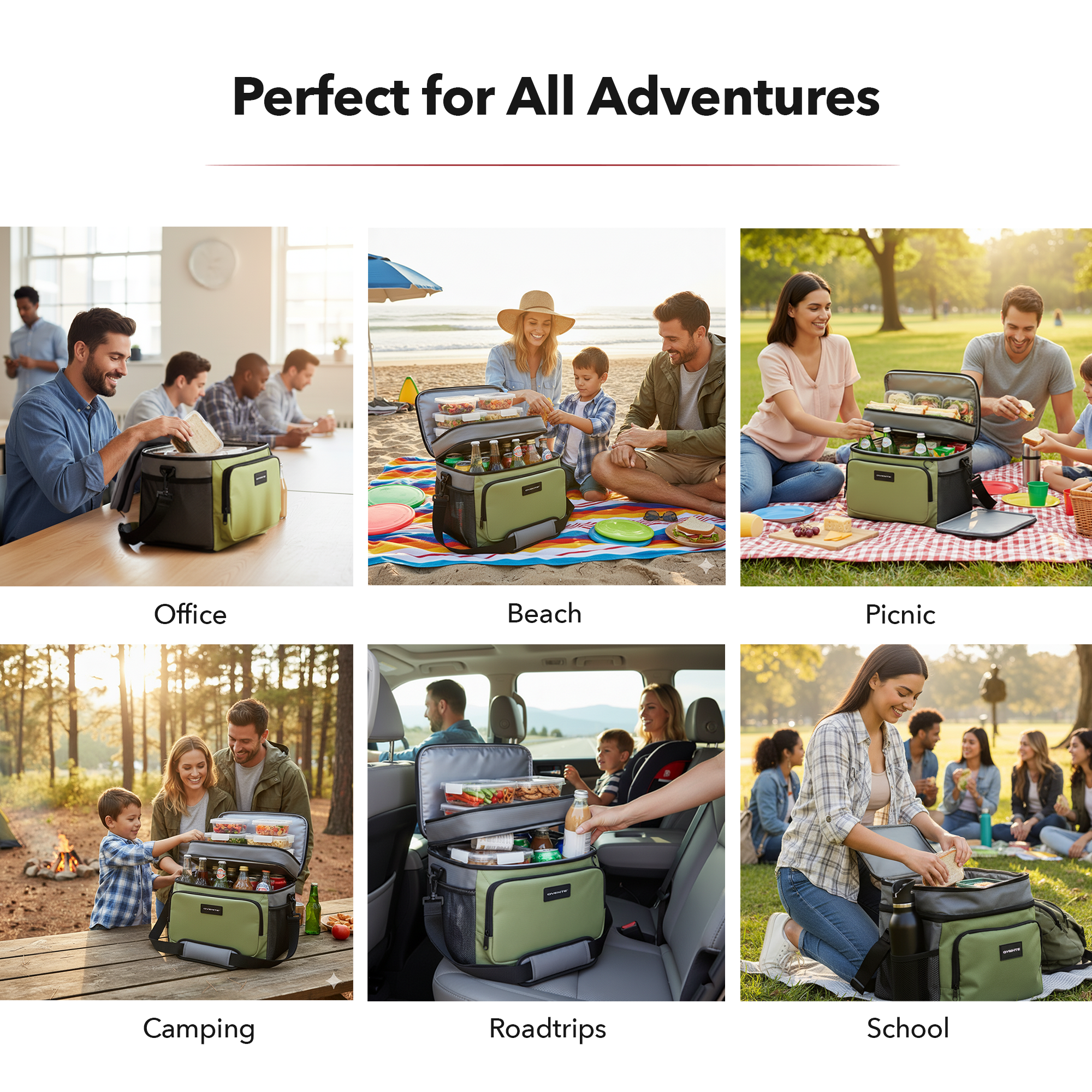 OVENTE Insulated Cooler Bag CCBI024GG