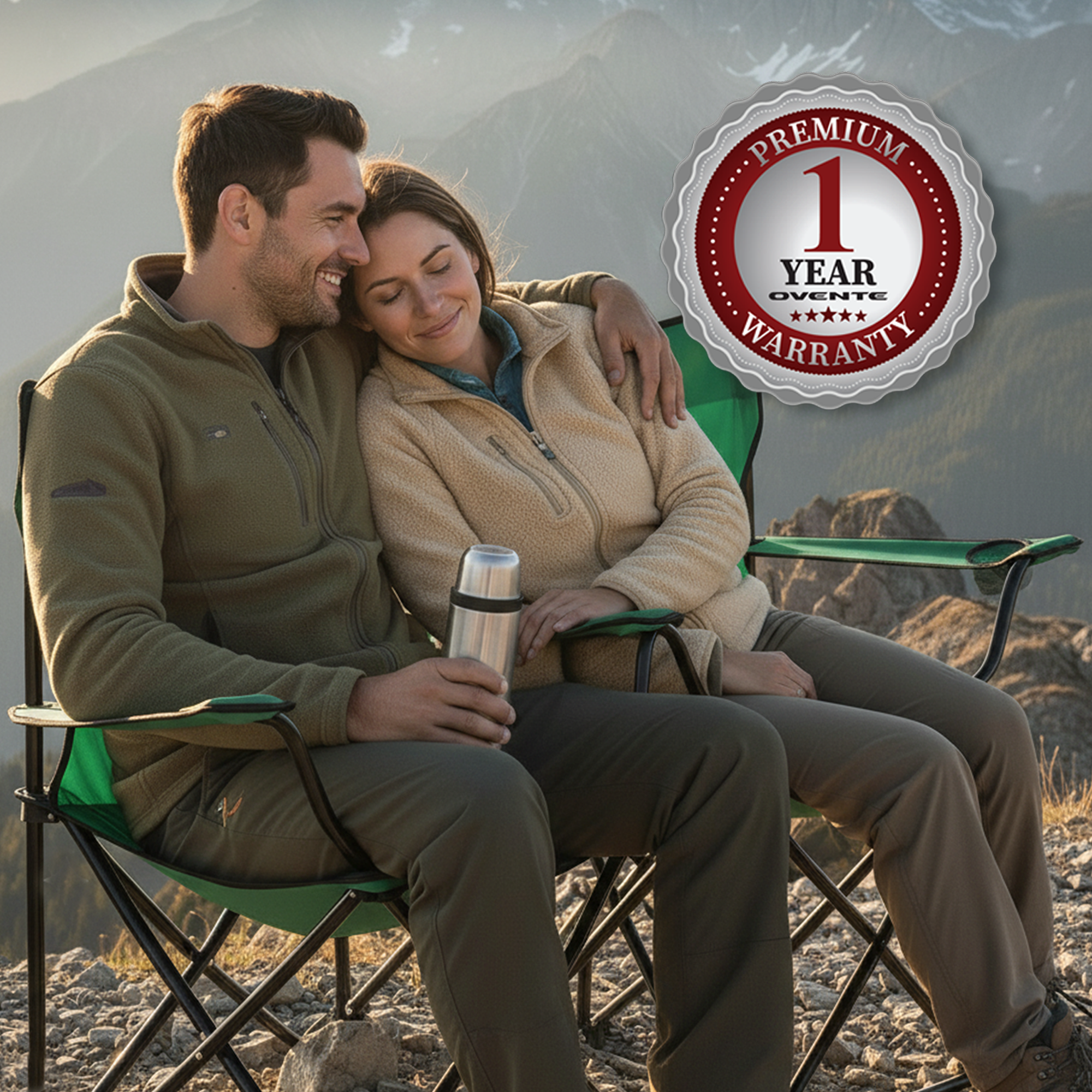 Ovente Foldable Camping Chair CHR001G