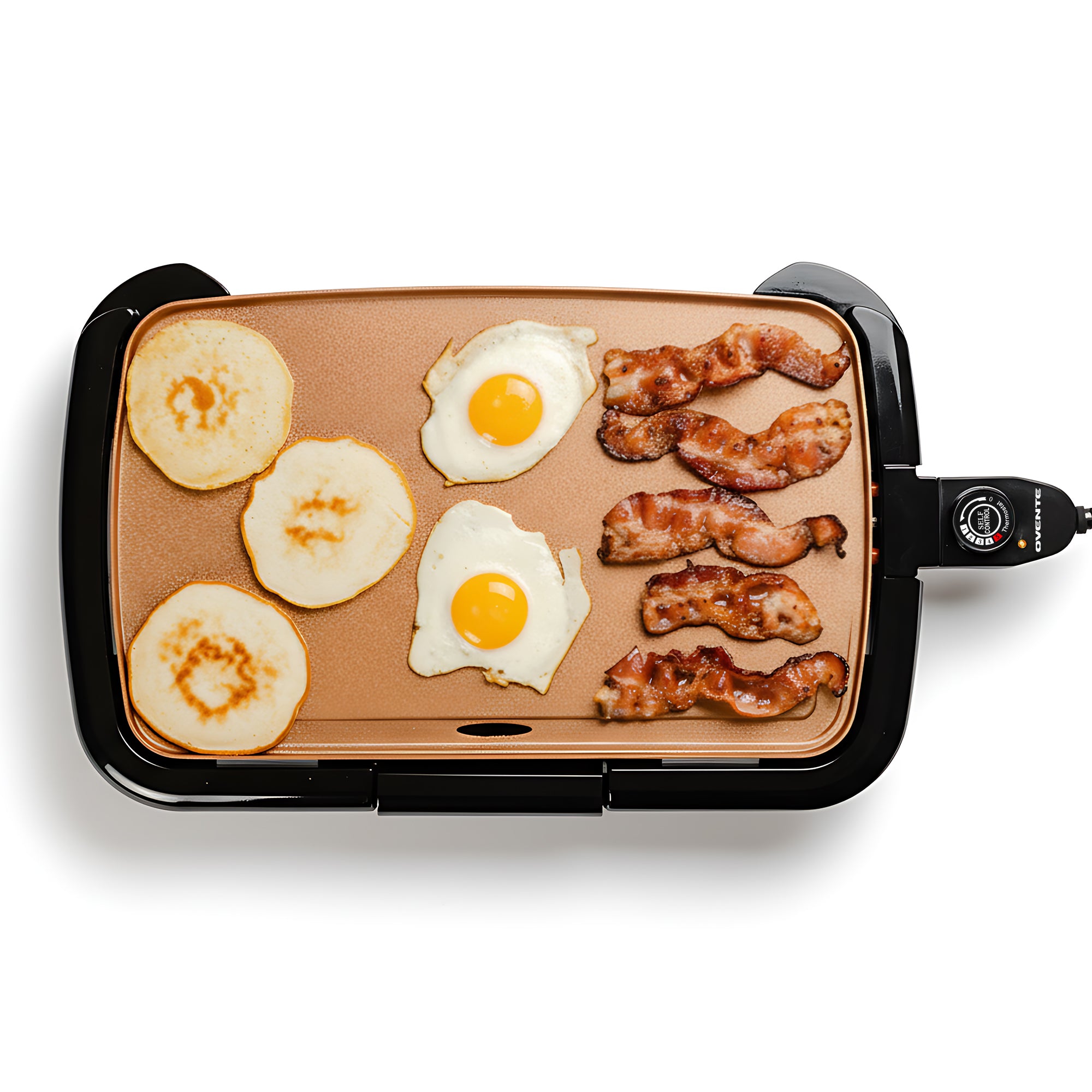 Ovente Electric Griddle with Non-Stick Copper Plate GD1610CO