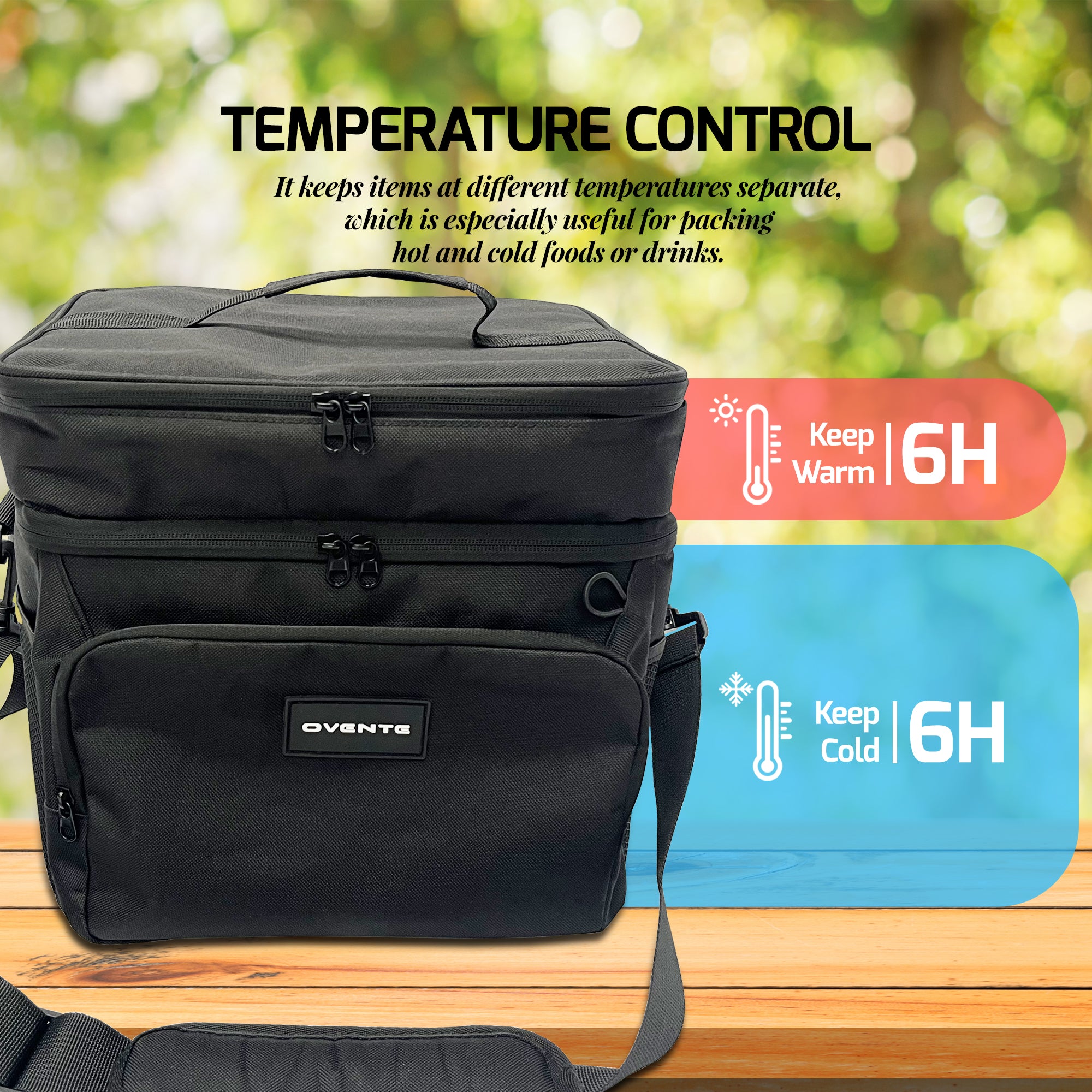 OVENTE Insulated Cooler Bag CCBI024B