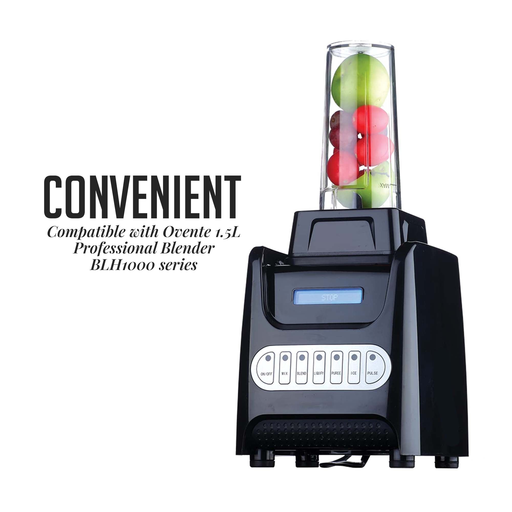 Ovente Tritan 13.5oz Travel Jar ACPBLH7001C