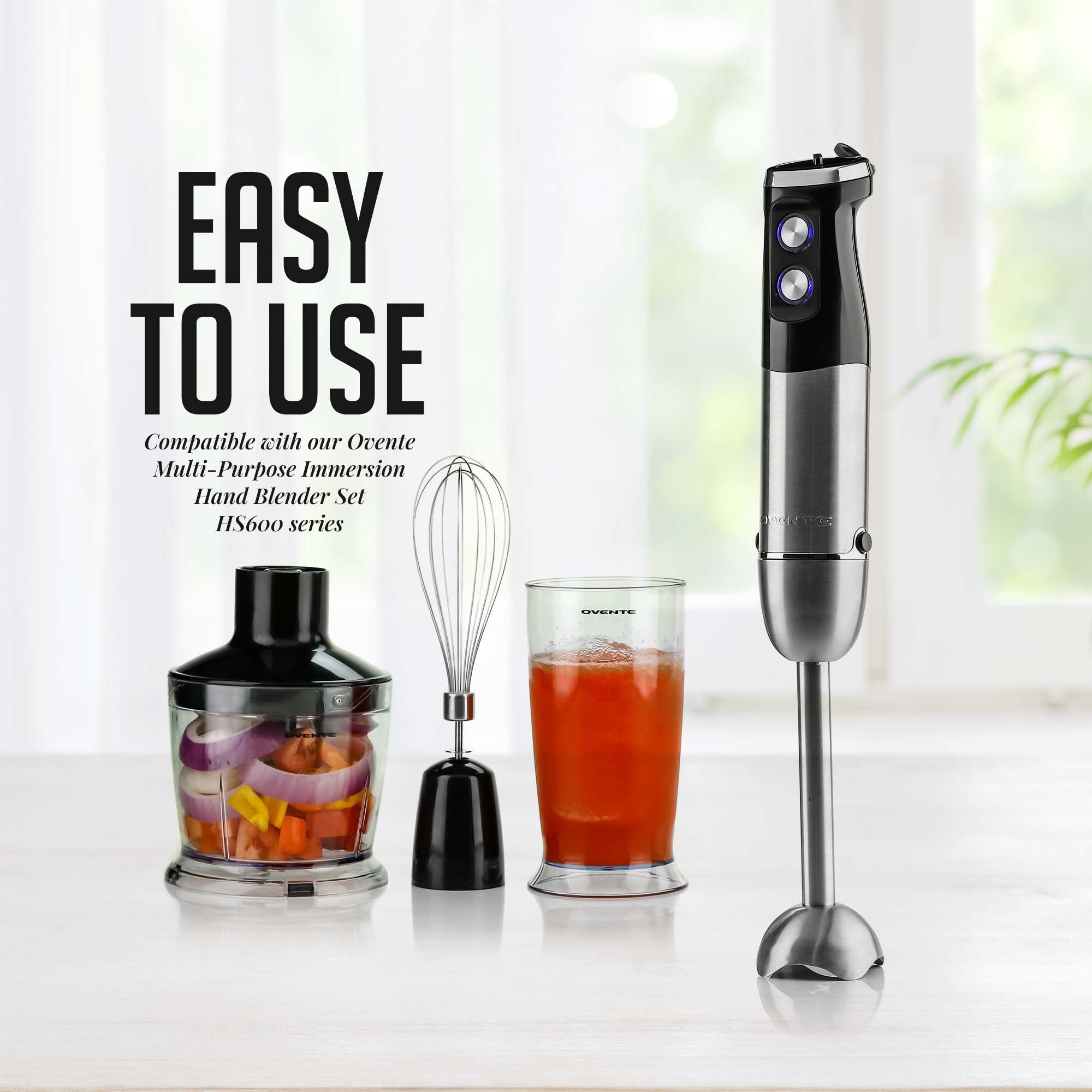 Ovente Stainless Steel Whisk Attachment ACPH7030B