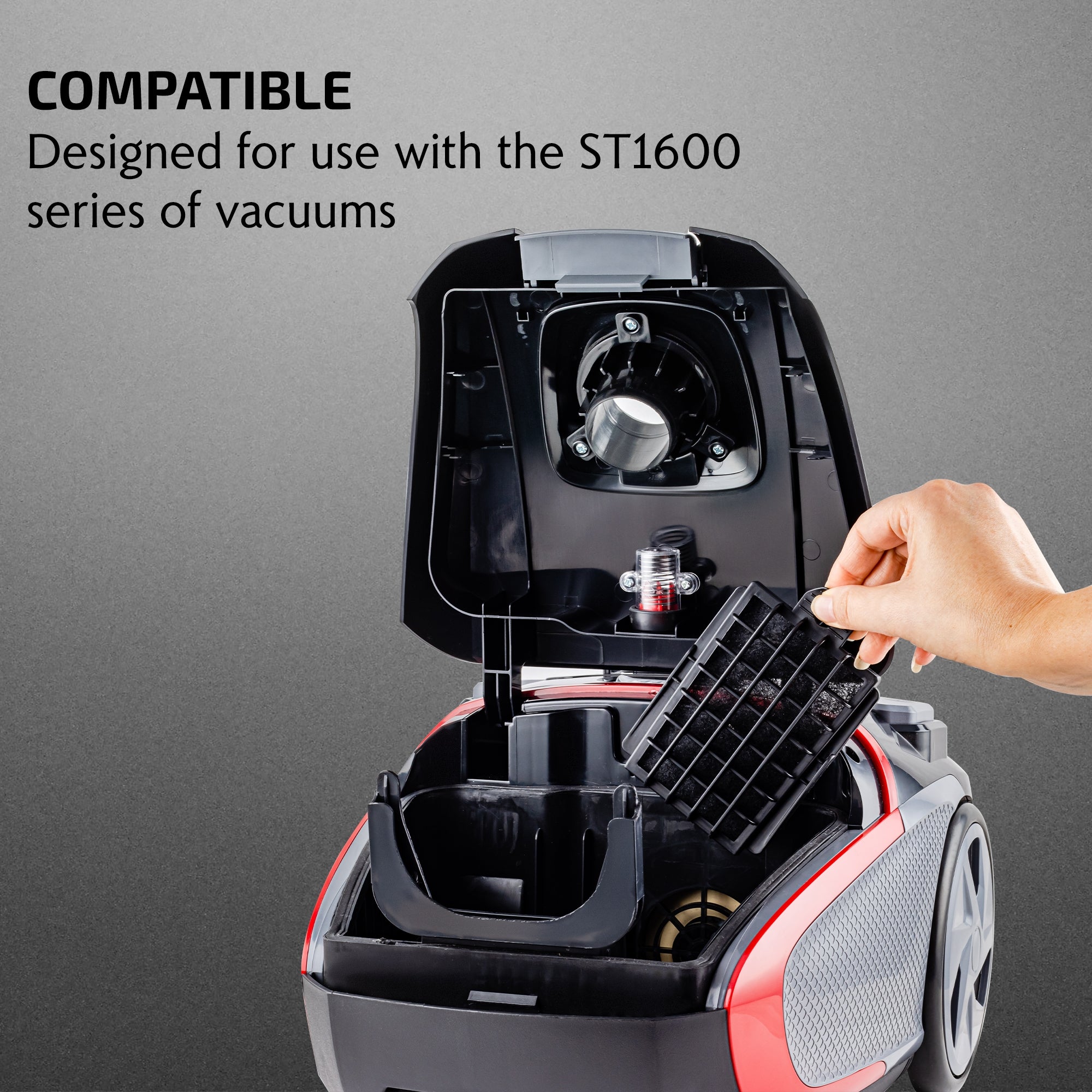 Ovente Motor Foam Filter Replacement Set For Electric Canister Vacuums ACPST16713