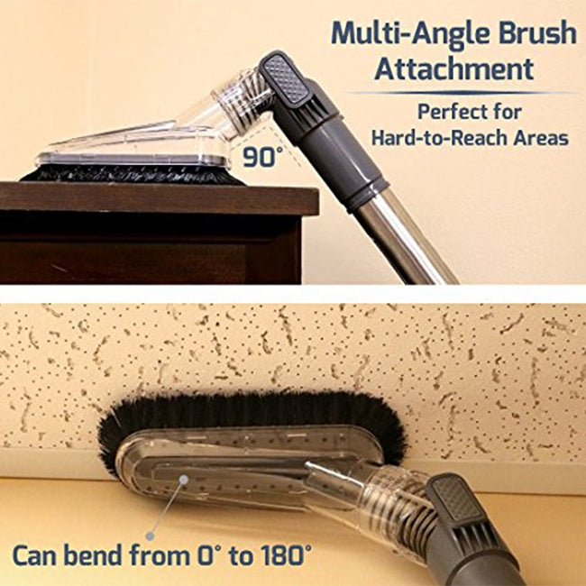 Ovente Universal Multi-Angle Brush Attachment for Canister Vacuums ACPST2675