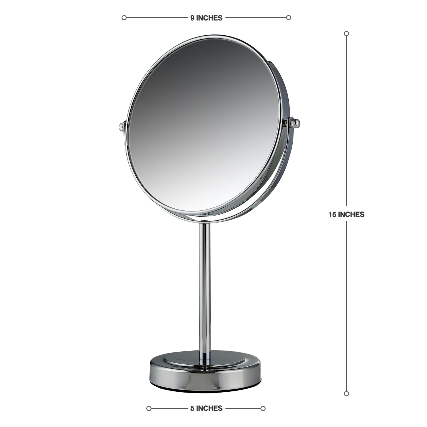 Ovente 8” Double Sided Tabletop Vanity Mirror MNLMT80CH1X7X