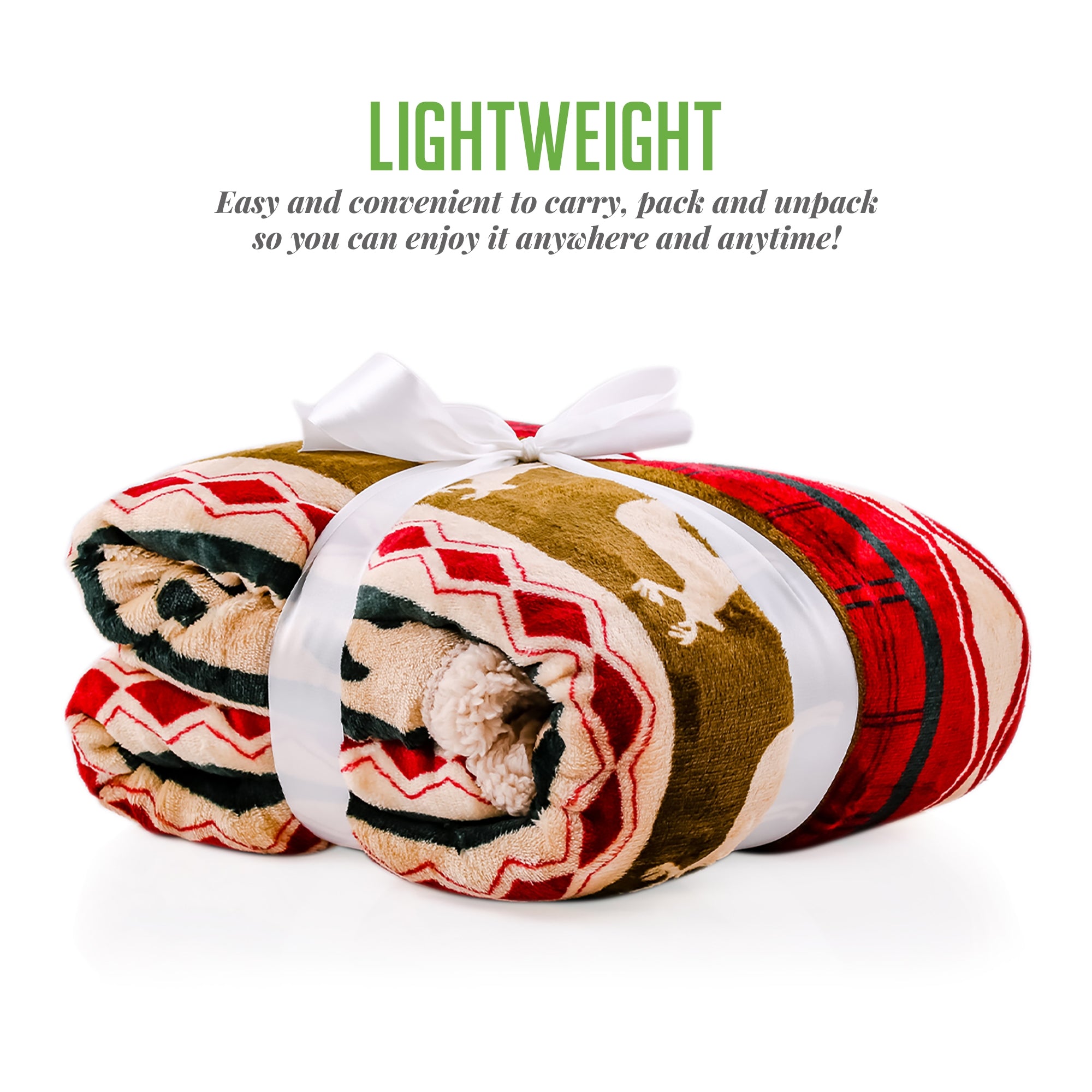 Ovente Ultra Plush Throw Blanket BLN4688