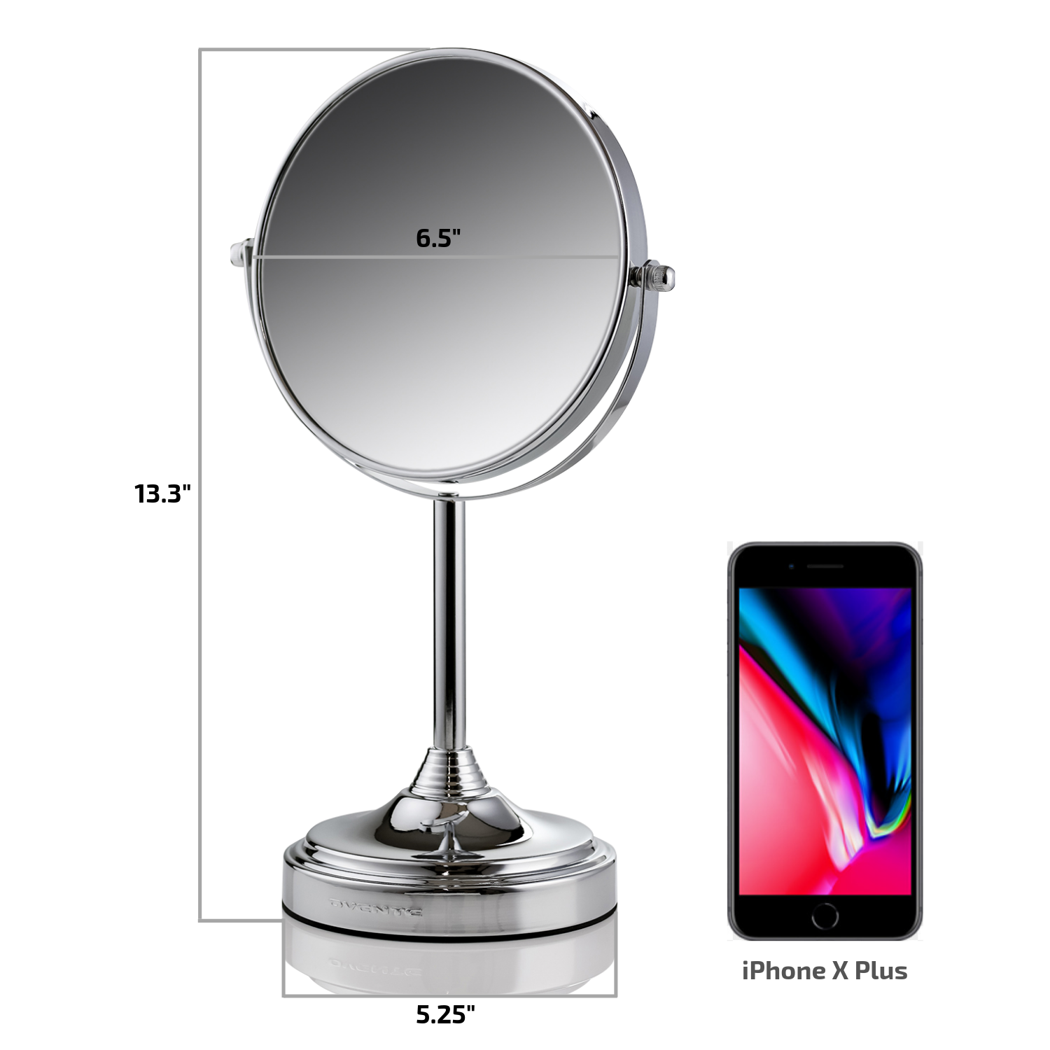 Ovente 7” Double Sided Tabletop Vanity Mirror MNLCT70 Series