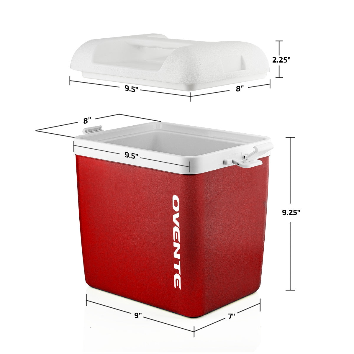 Ovente 6 Qt Ice Chest Cooler Box CP1560R