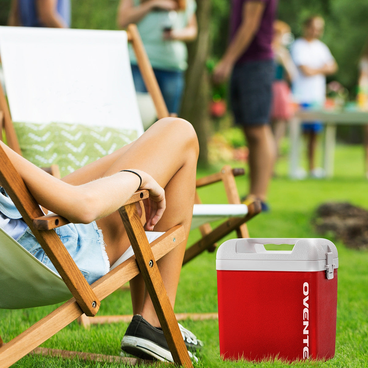 Ovente 6 Qt Ice Chest Cooler Box CP1560R