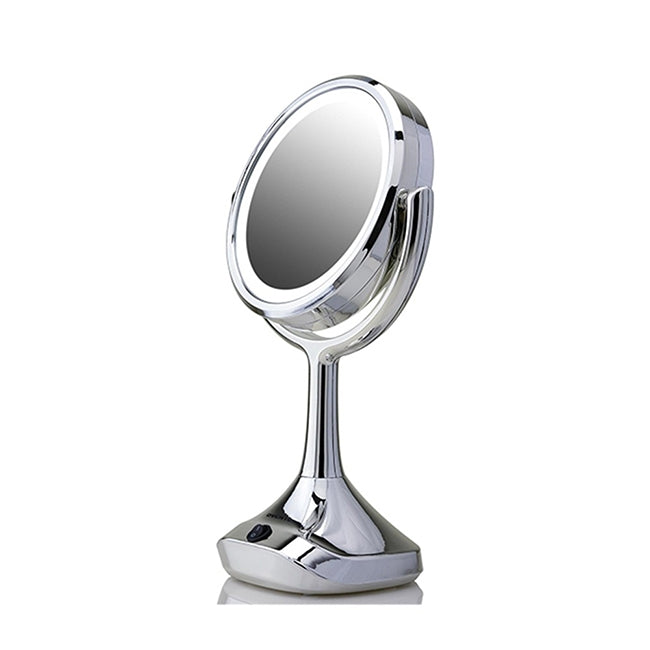 Ovente Dual-Sided LED Tabletop Makeup Mirror, Chrome (MMT06CH1x5x)