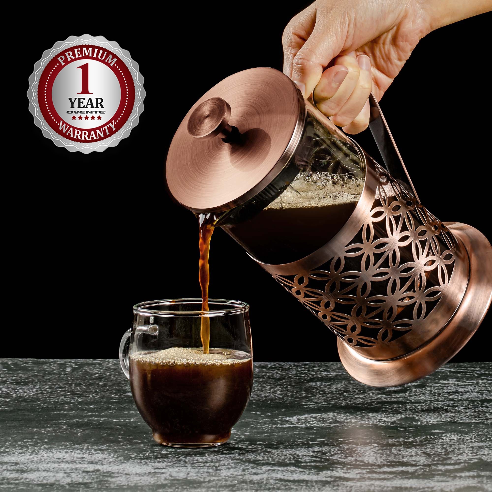 Ovente French Press Coffee and Tea Maker FSF Series