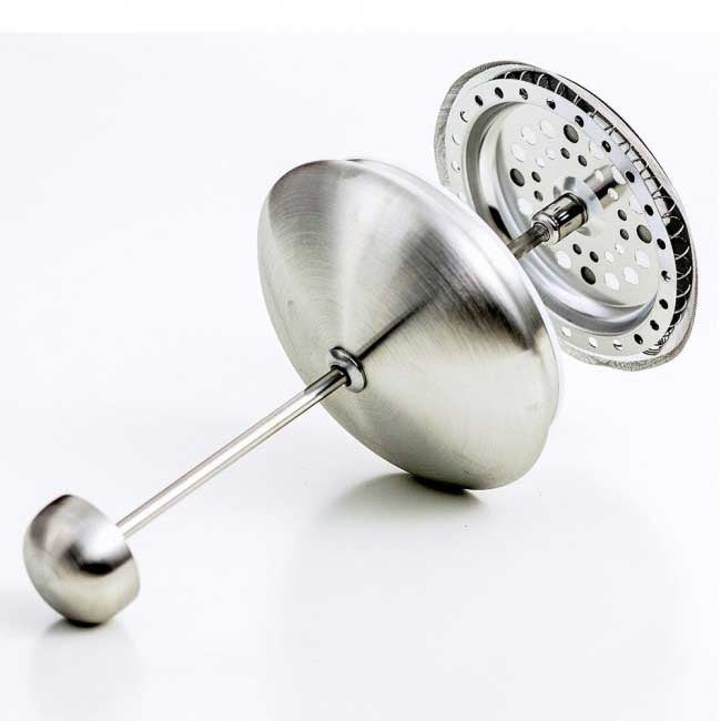 French Press Coffee and Tea Maker by Ovente, Stainless Steel, Nickel Brushed, 20