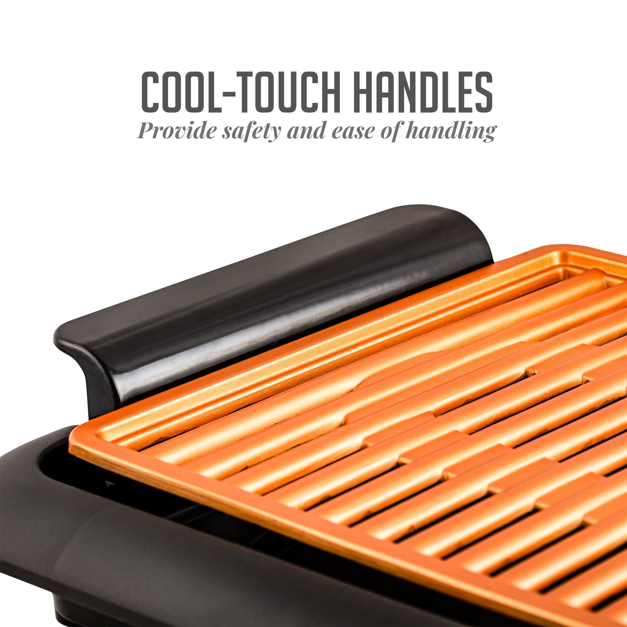 Ovente Electric Indoor Grill with Non-Stick Copper Plate GD1510NLCO