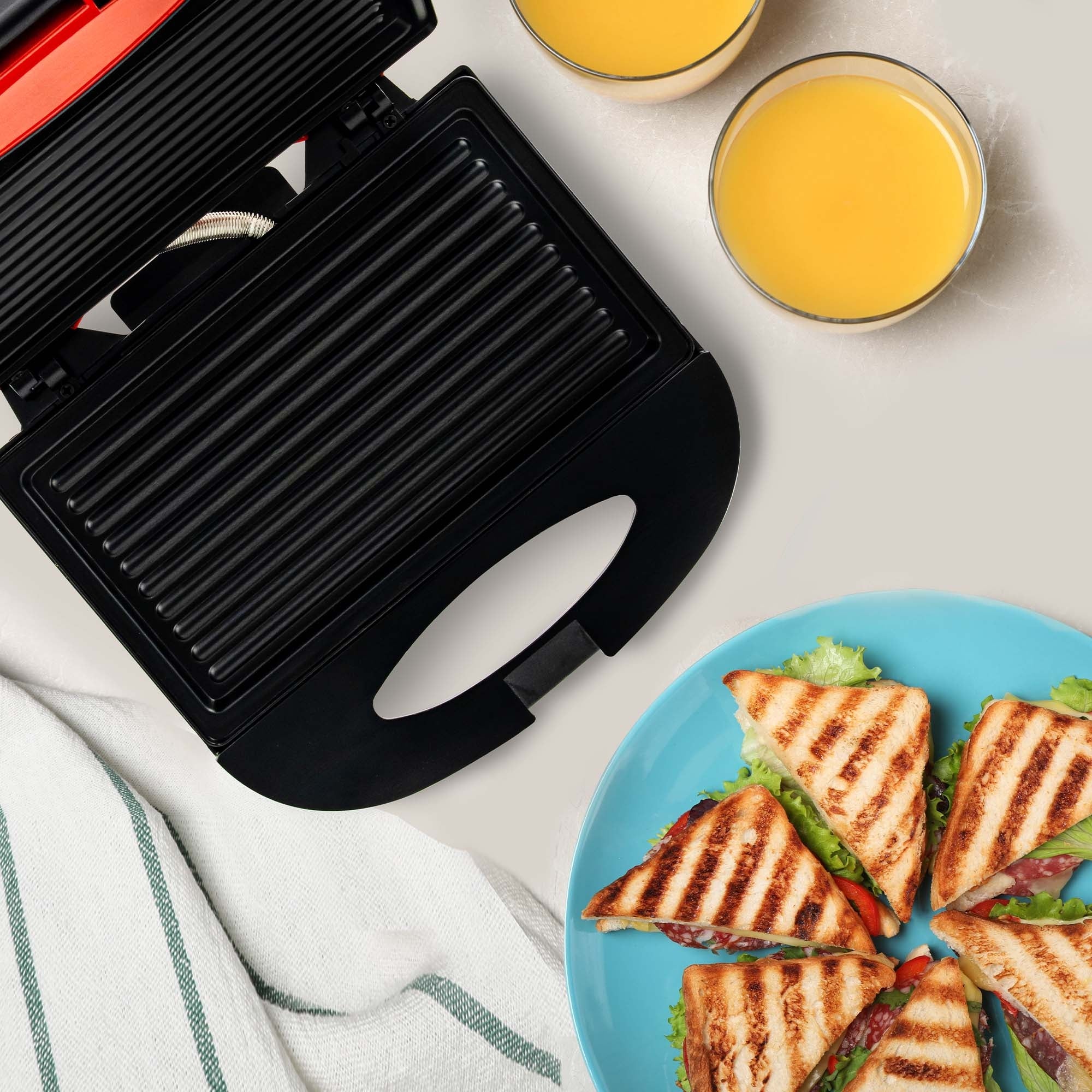 Ovente Electric Panini Press Grill GP0110R