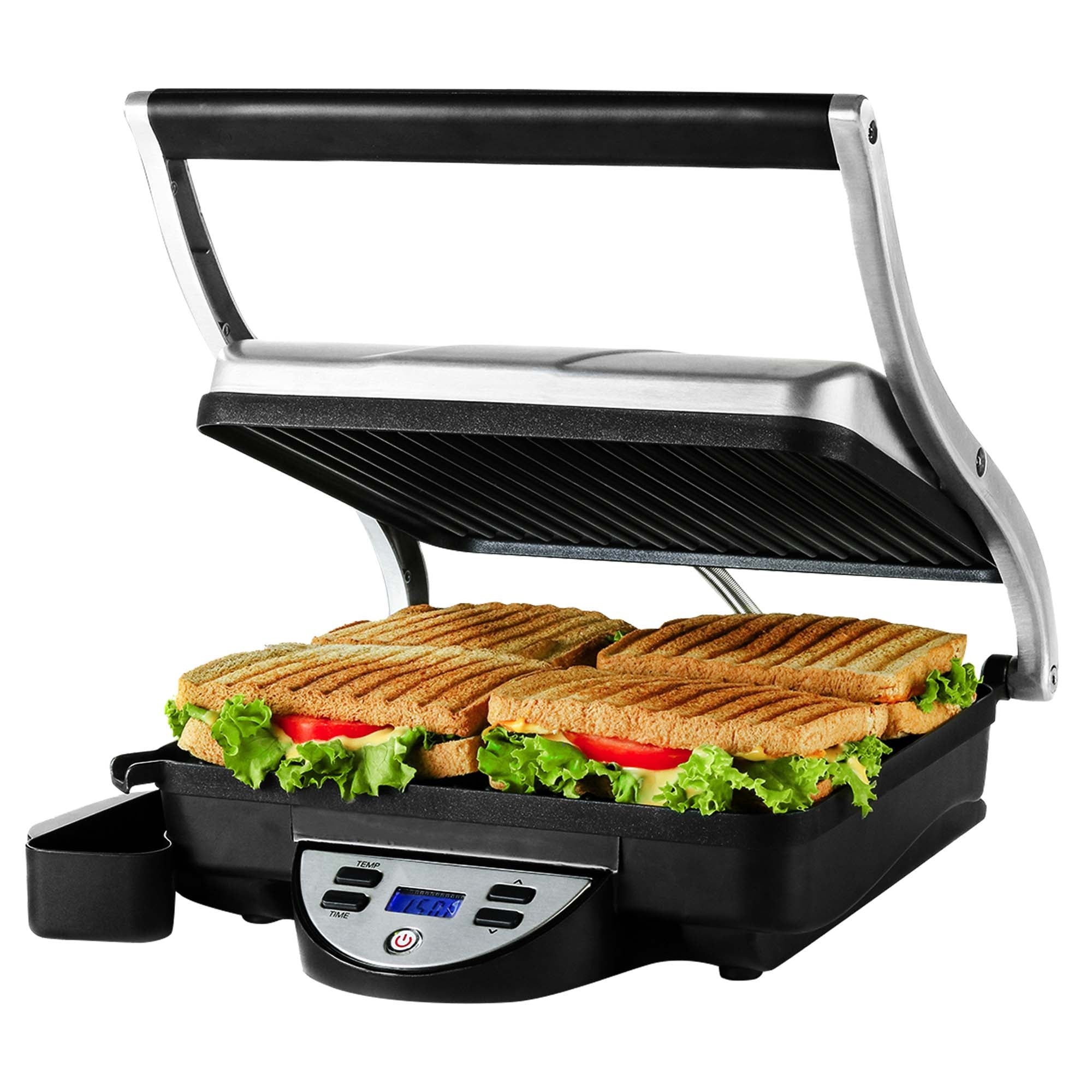 Ovente Panini Press Grill Sandwich Maker GP1000BR