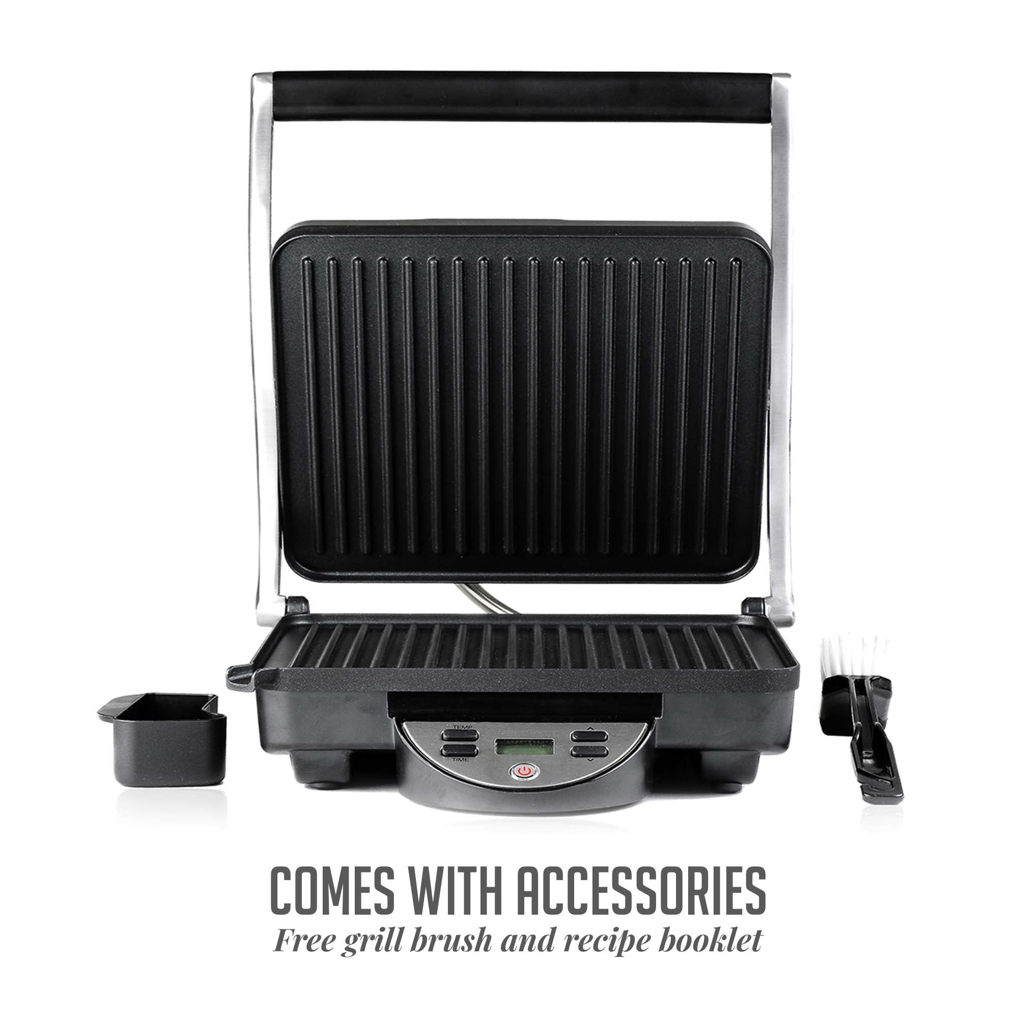 Ovente Panini Press Grill Sandwich Maker GP1000BR