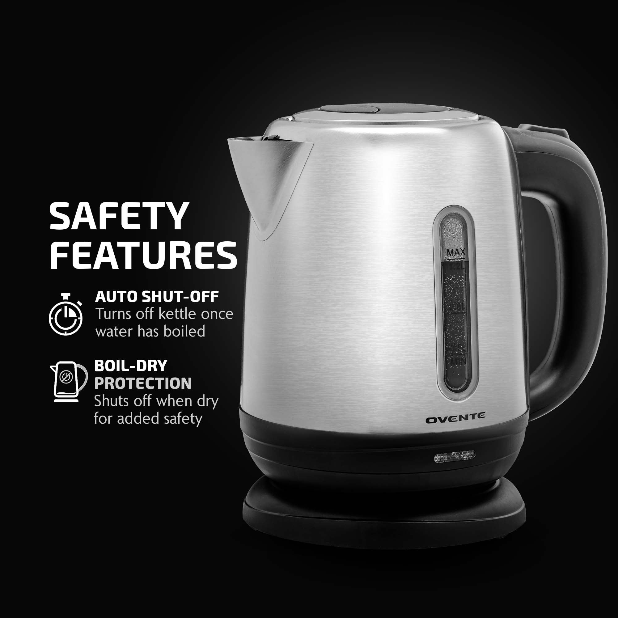 Ovente 1.2 Liter Electric Hot Water Kettle KS22S