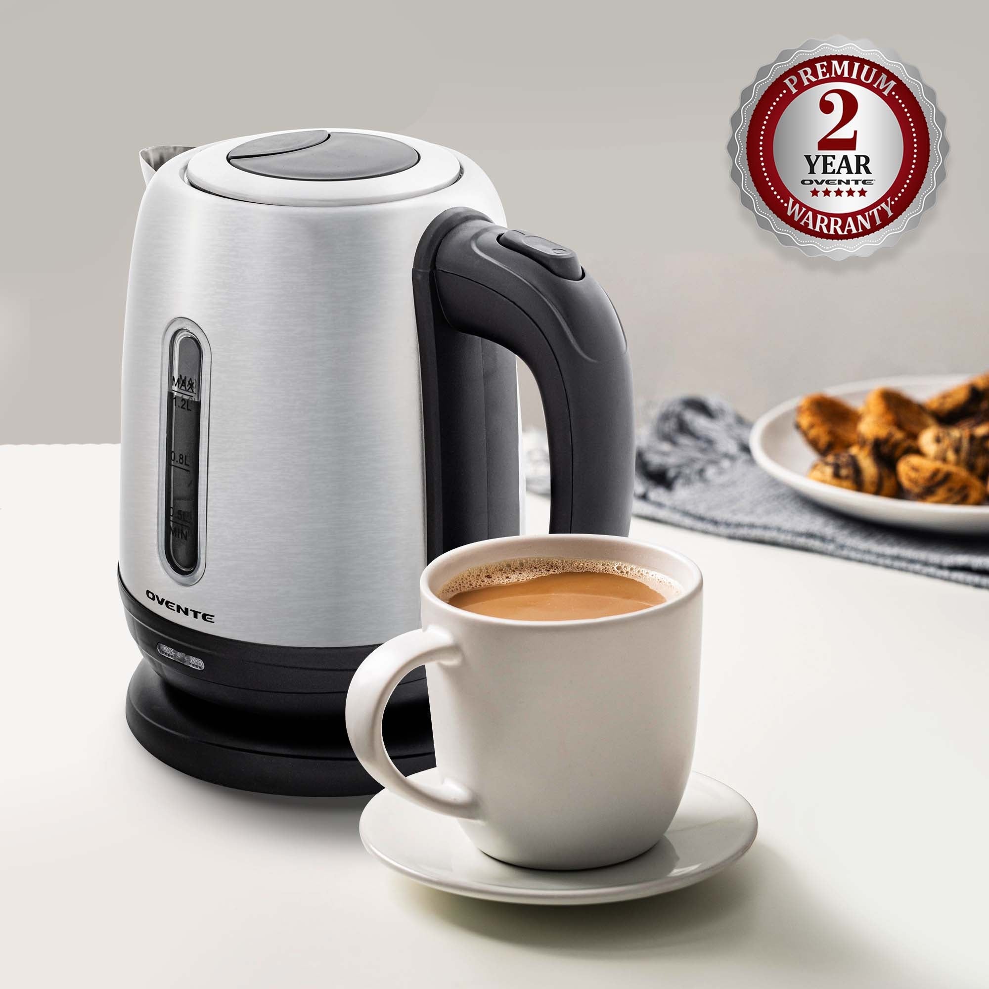 Ovente 1.2 Liter Electric Hot Water Kettle KS22S