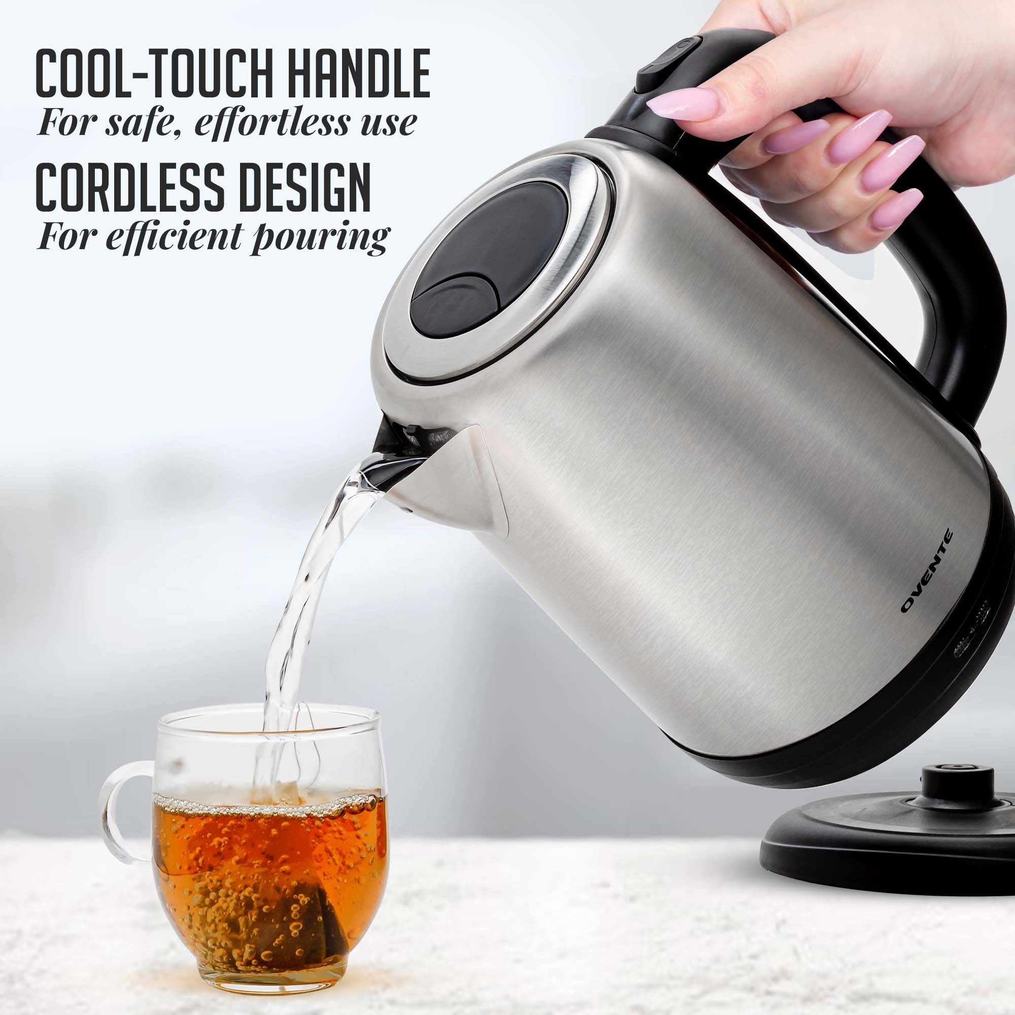 Ovente 1.7 Liter Electric Hot Water Kettle KS27S