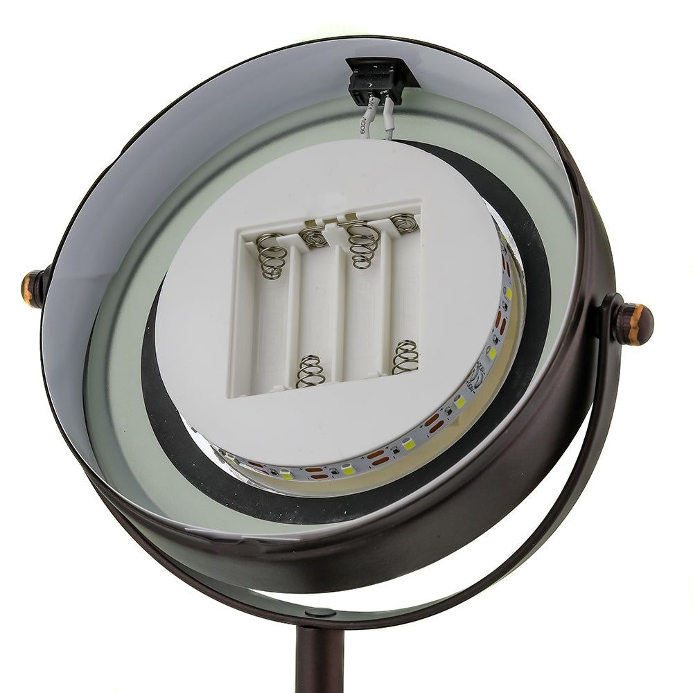 Ovente 6” Double Sided Tabletop Vanity Mirror with LED Light MLT60 Series
