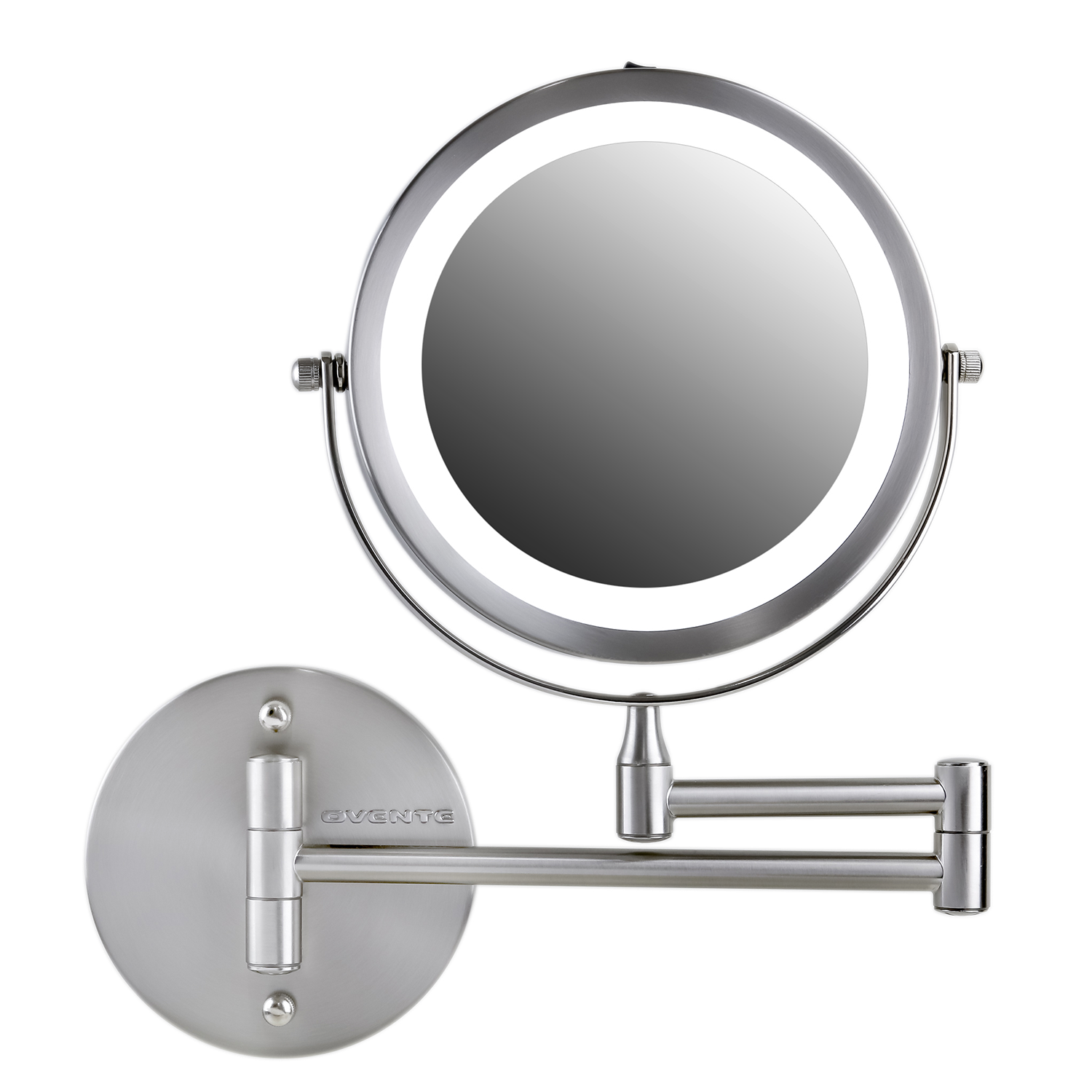 Ovente 7” Double Sided Wall-Mounted Vanity Mirror with LED Light MFW70 Series