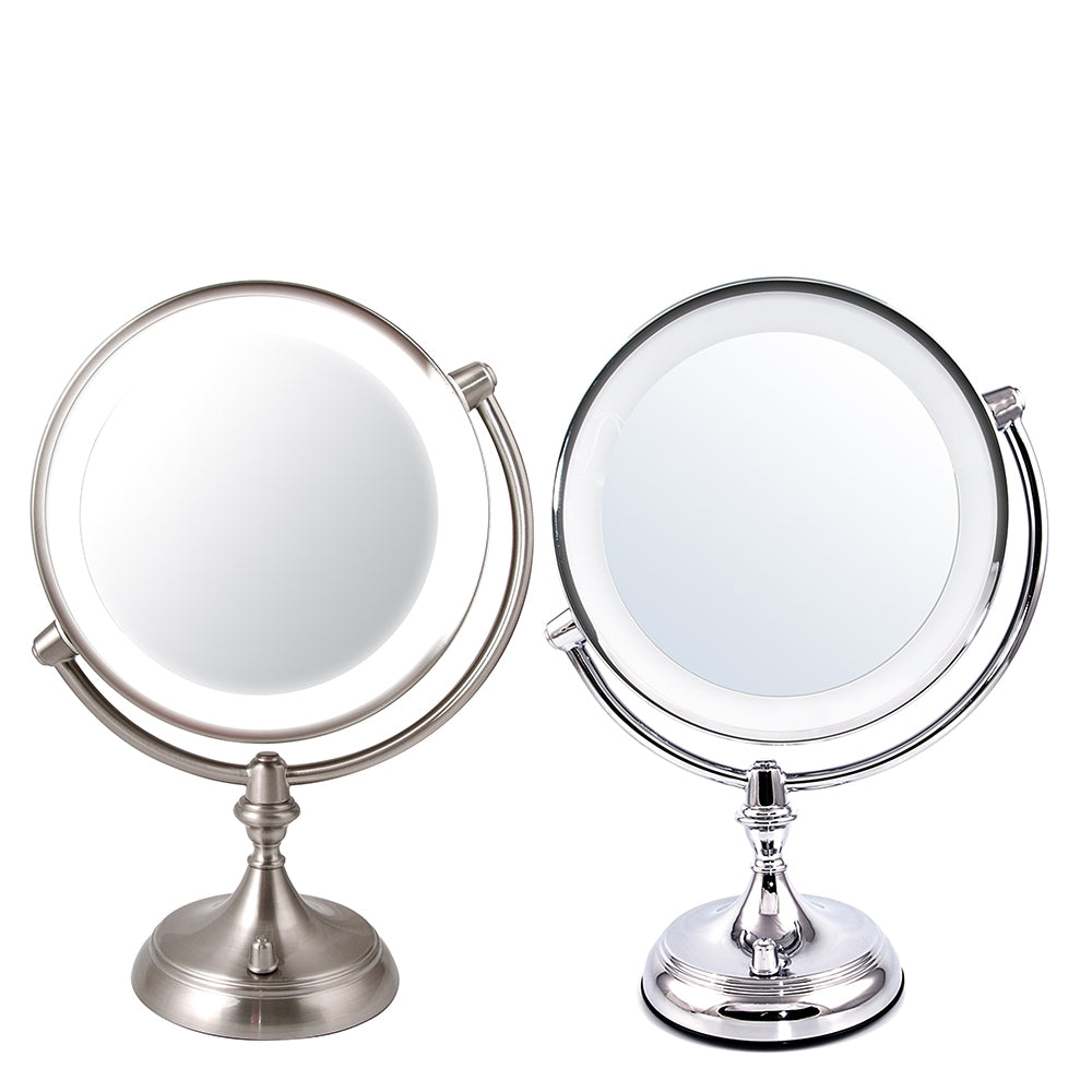 Ovente 9.5” Double Sided Tabletop Vanity Mirror with LED Light MGT95