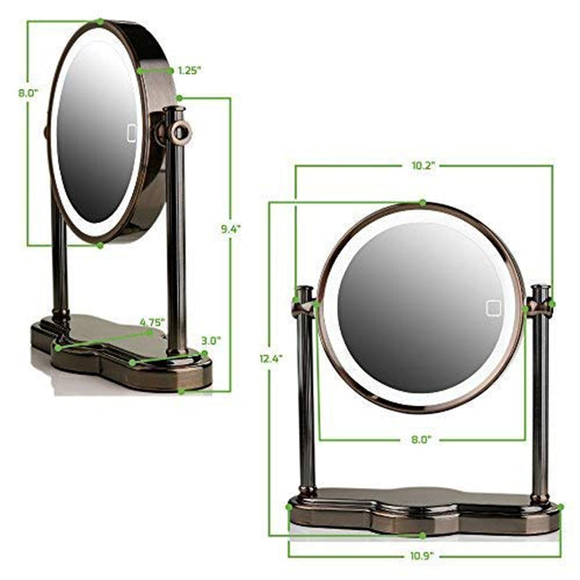 LED Lighted Tabletop Vanity Mirror