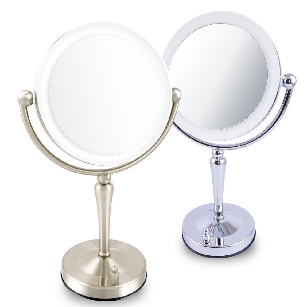 Ovente 7.5” Double Sided Tabletop Vanity Mirror with LED Light MKT75 Series