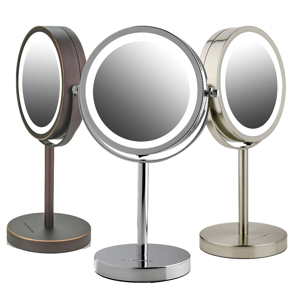 Ovente 6” Double Sided Tabletop Vanity Mirror with LED Light MLT60 Series