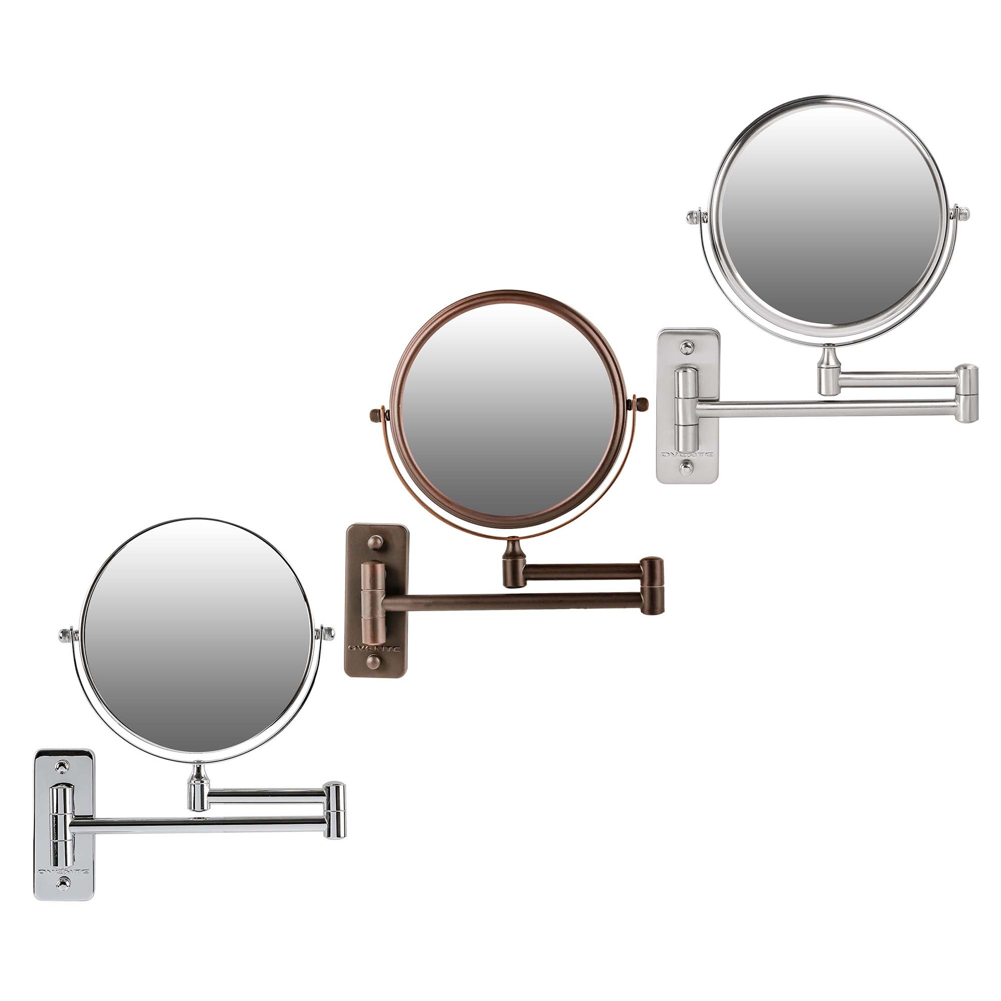 Ovente 7” Double Sided Wall-Mounted Vanity Mirror MNLFW70 Series