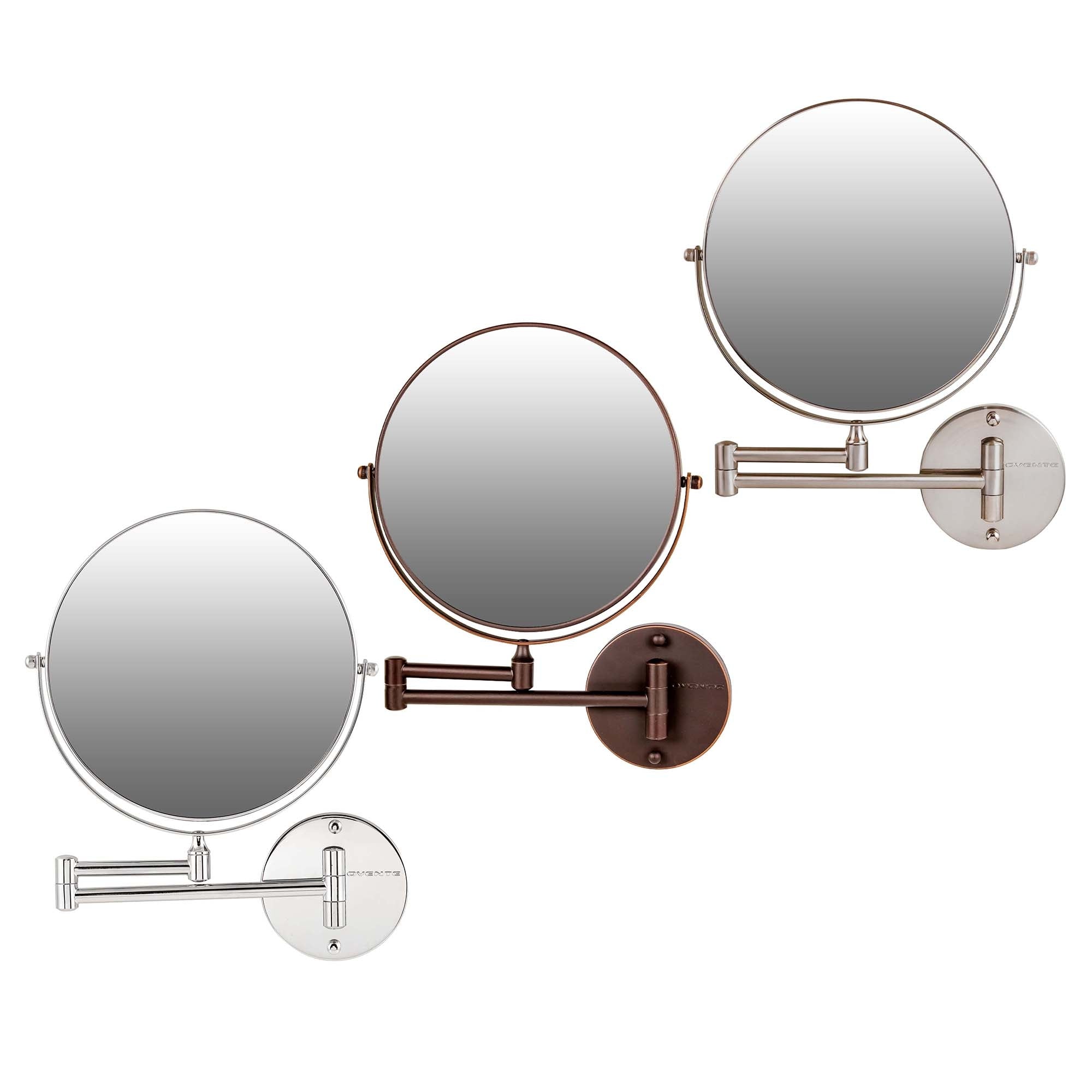 Ovente 9” Double Sided Wall-Mounted Vanity Mirror MNLFW90 Series