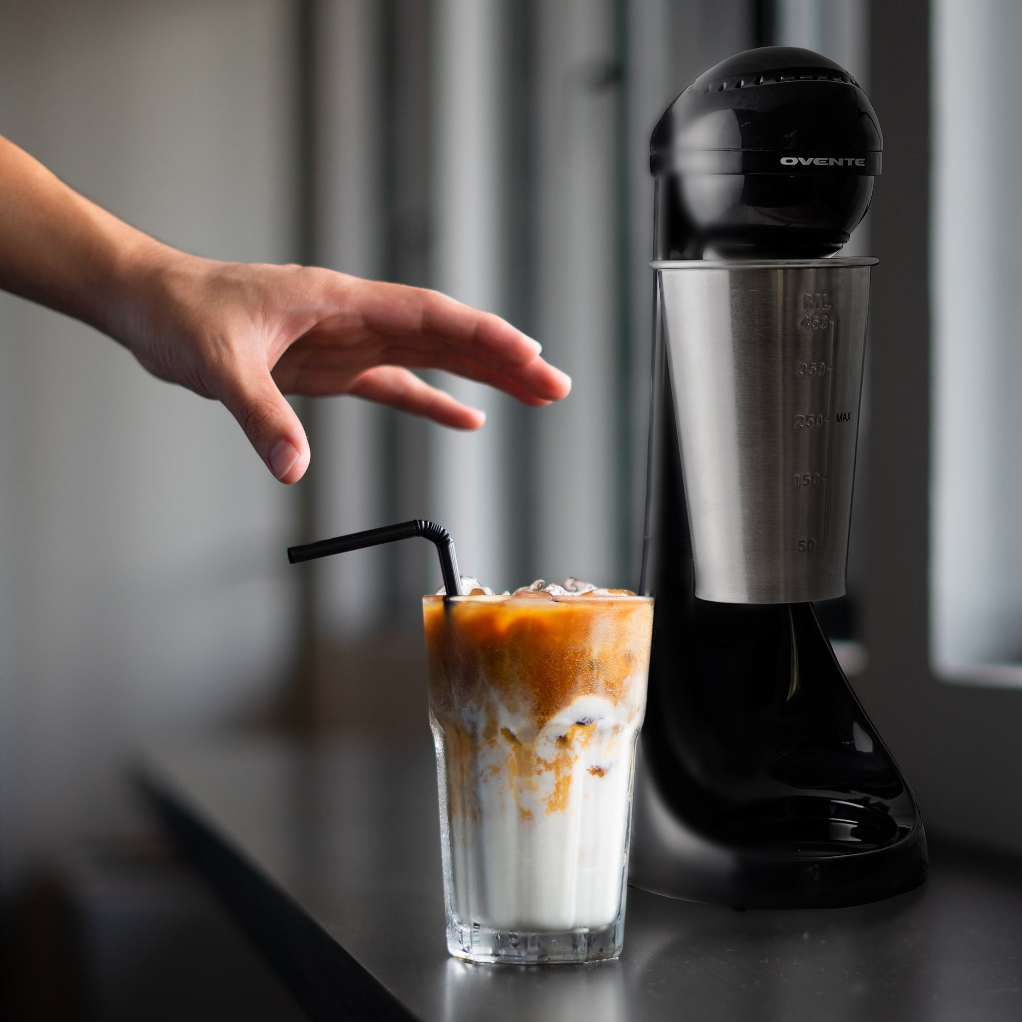 Ovente Two-Speed Classic Drink Mixer and Milkshake Maker MS2070B