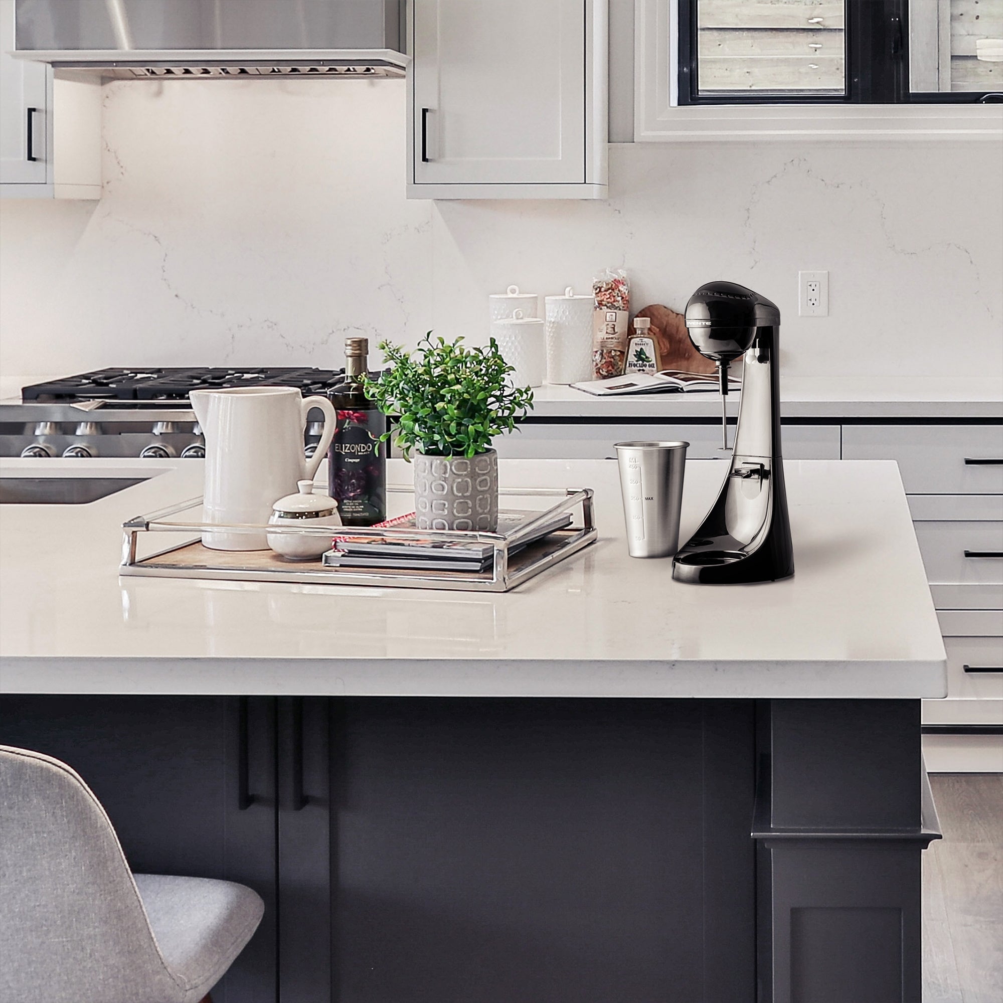 Ovente Two-Speed Classic Drink Mixer and Milkshake Maker MS2070B