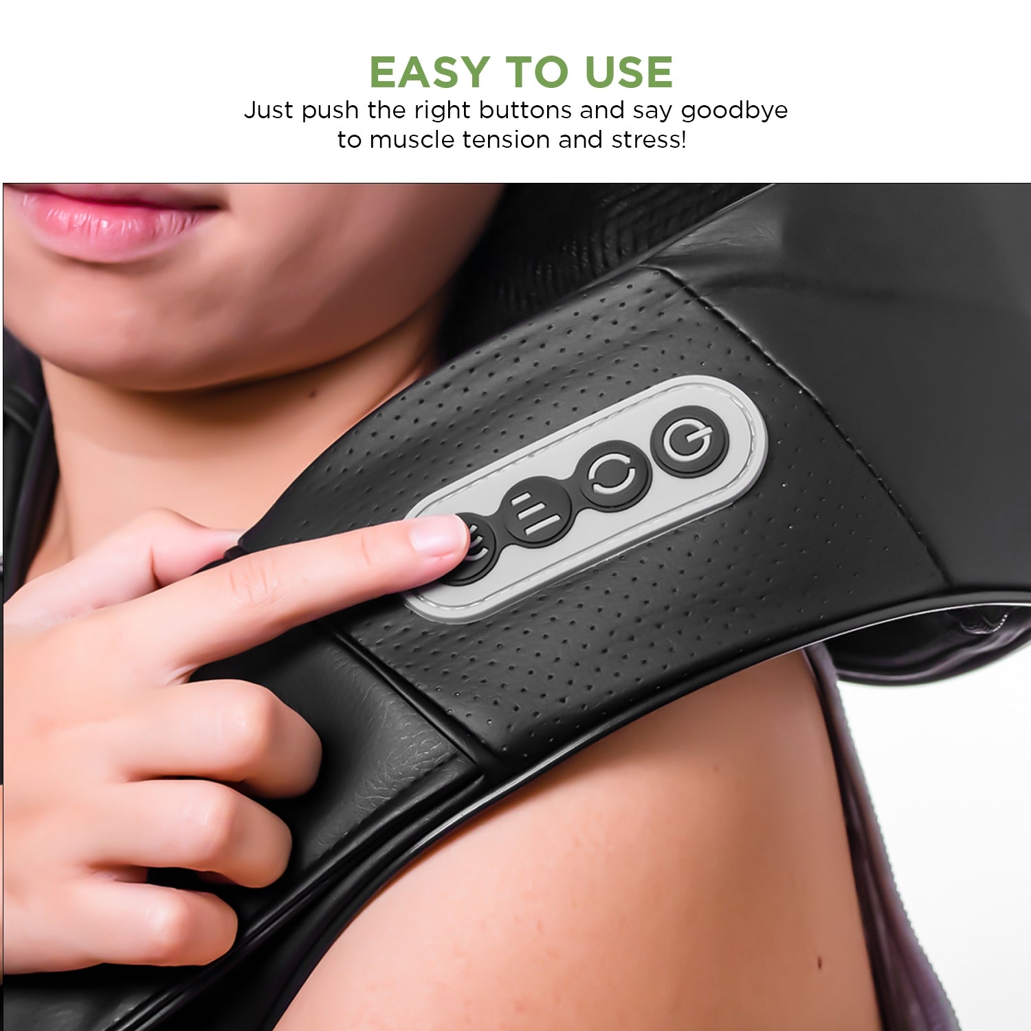 Ovente Shiatsu Neck and Back Massager NM4718B