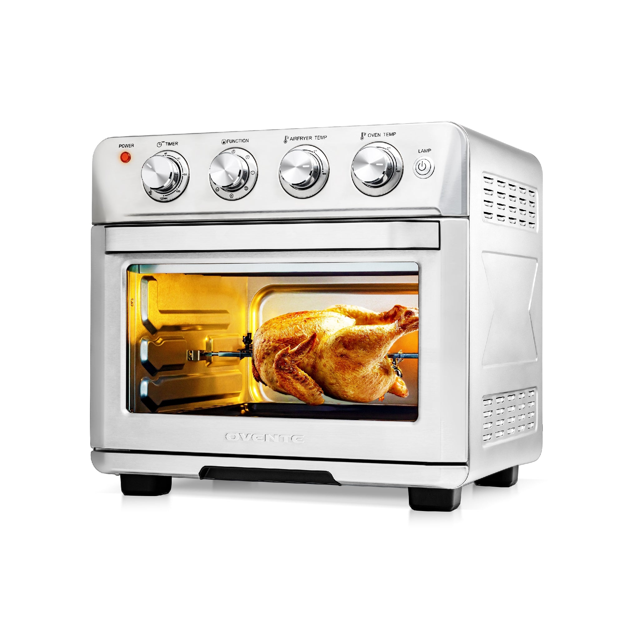 Ovente 25L Multi-Function Air Fryer Rotisserie Oven OFM2025BR