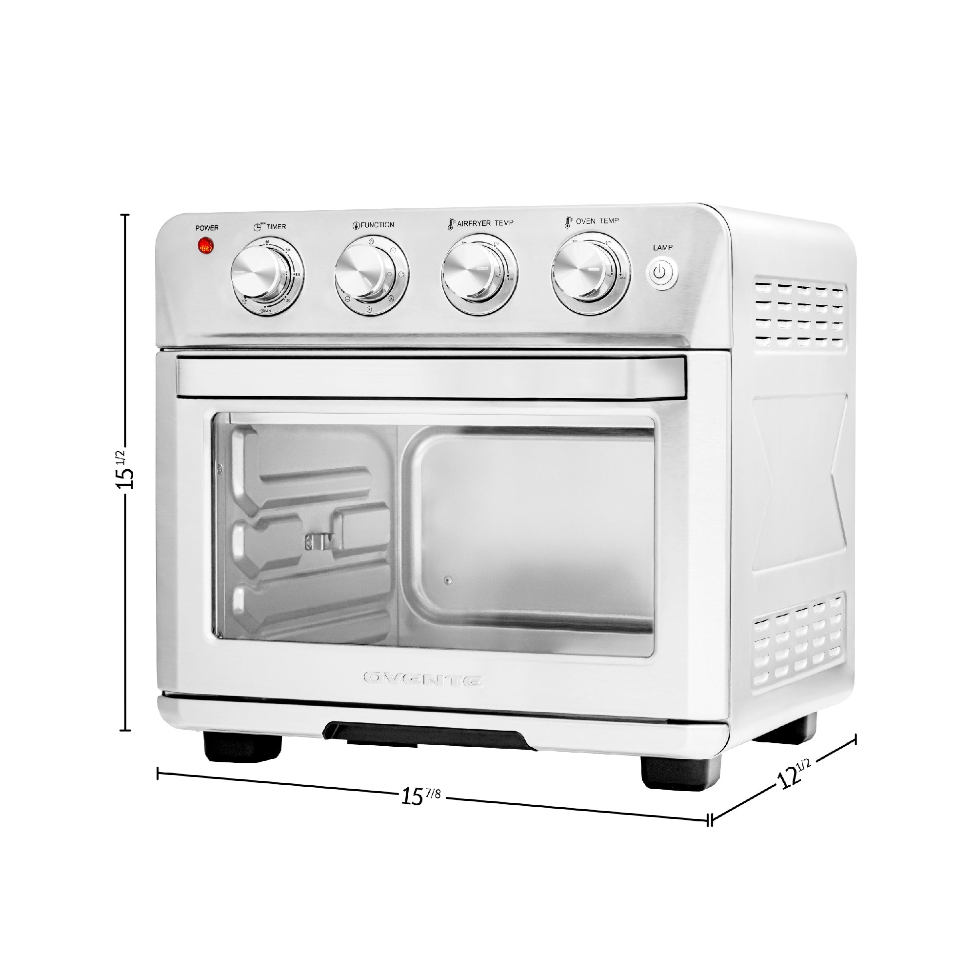 Ovente 25L Multi-Function Air Fryer Rotisserie Oven OFM2025BR