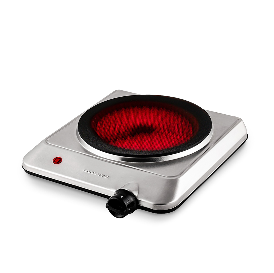 Ovente 7.5” Single-Plate Infrared Glass Cooktop BGI201S